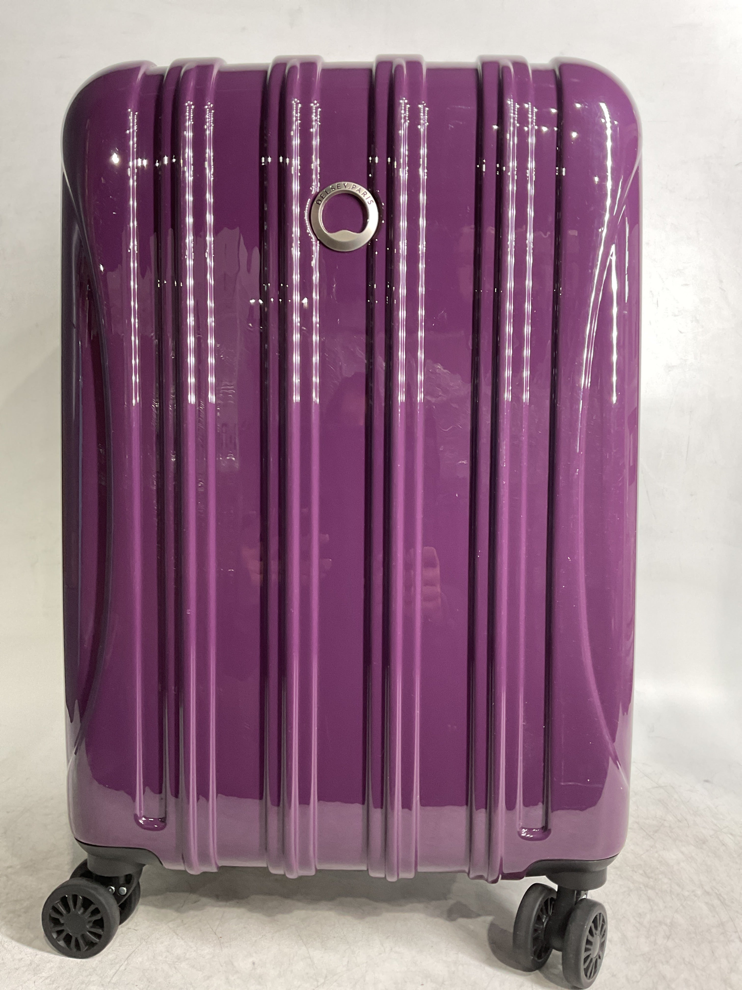 DELSEY Paris Helium Aero Hardside Expandable Luggage with Spinner Wheels ( Plum , Carry-On 21 Inch ) Plum Carry On 21 Inch U3