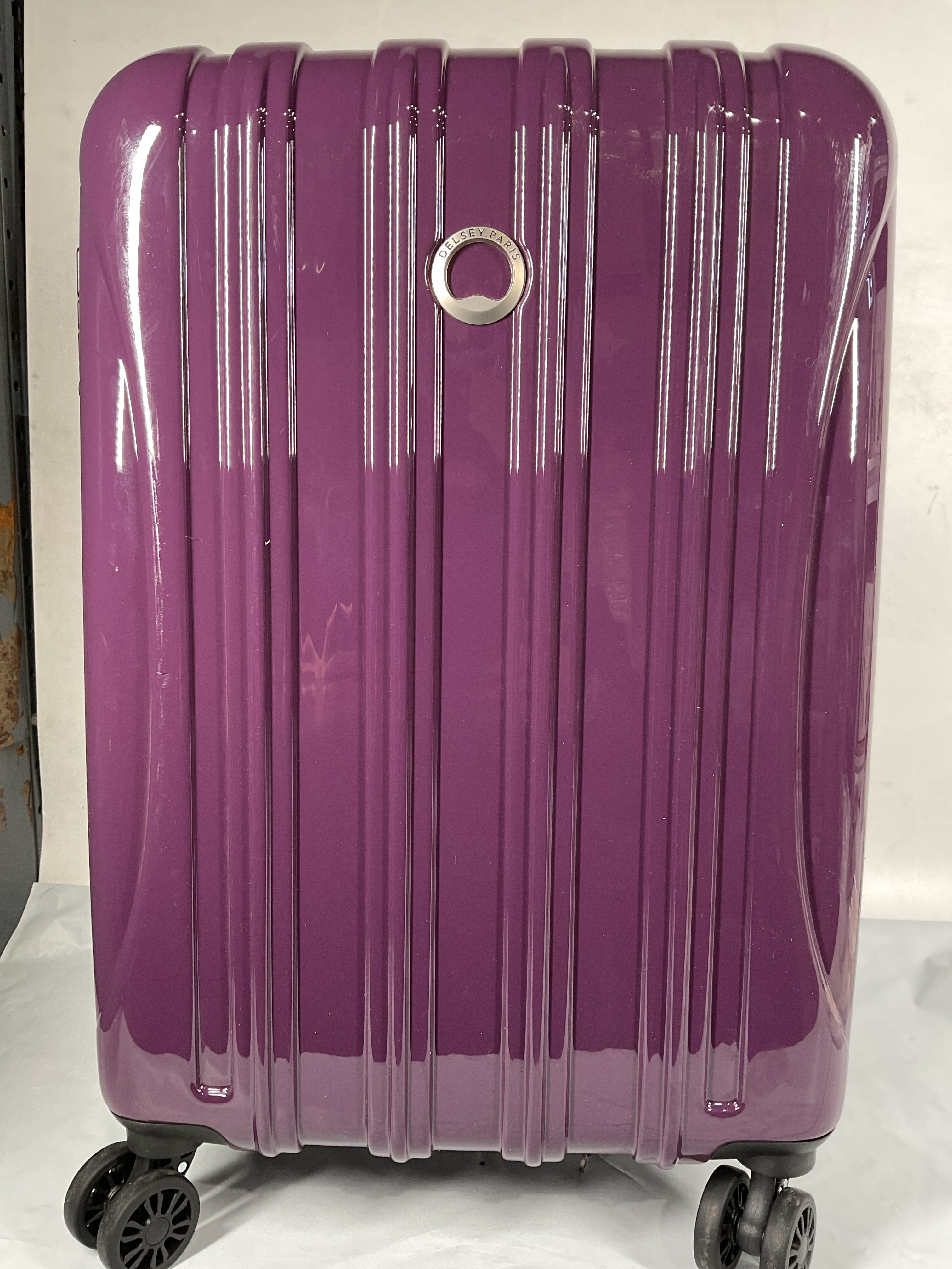 DELSEY Paris Helium Aero Hardside Expandable Luggage with Spinner Wheels ( Plum , Carry-On 21 Inch ) Plum Carry On 21 Inch U4