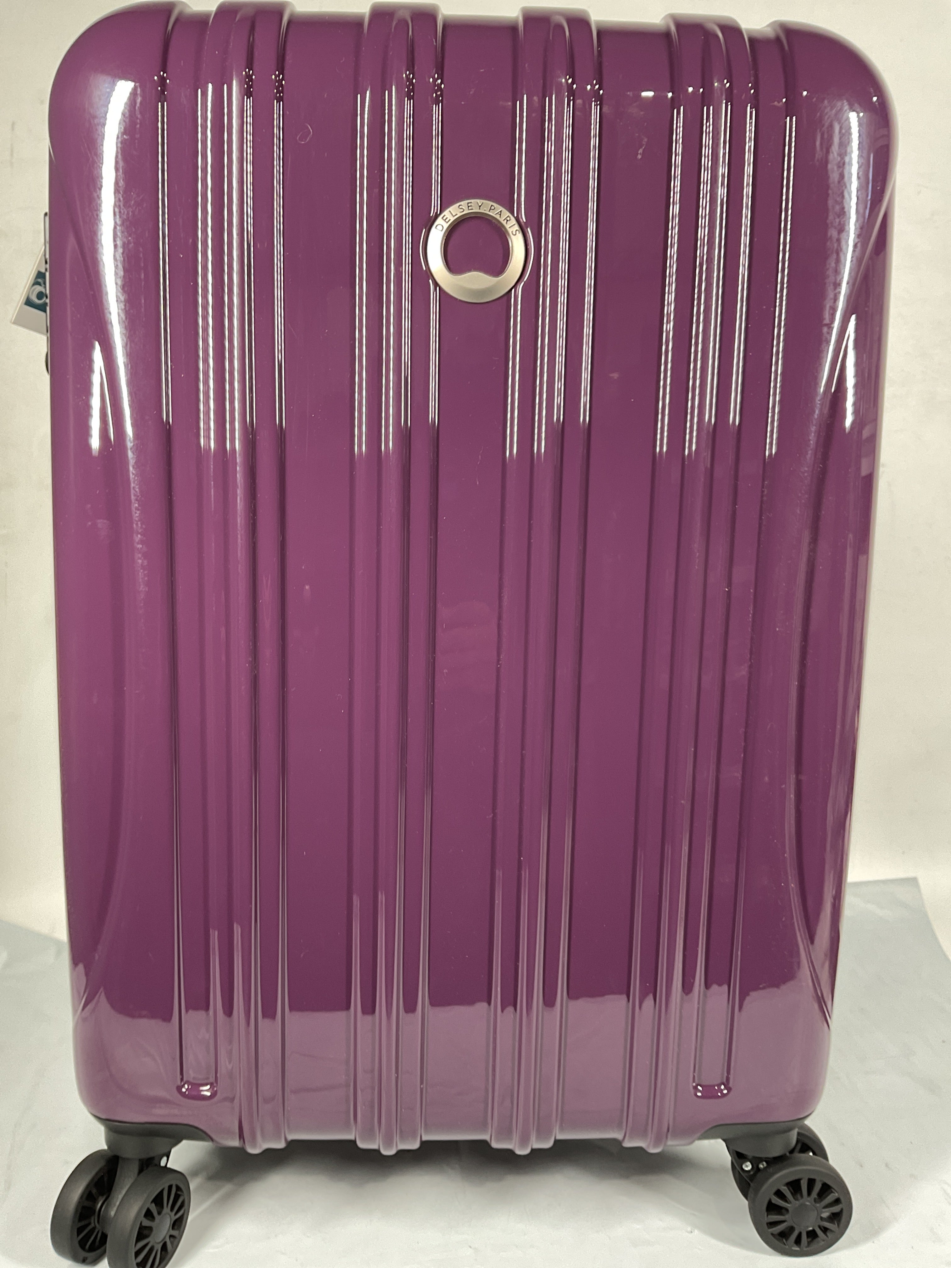 DELSEY Paris Helium Aero Hardside Expandable Luggage with Spinner Wheels ( Plum , Carry-On 21 Inch ) Plum Carry On 21 Inch U5