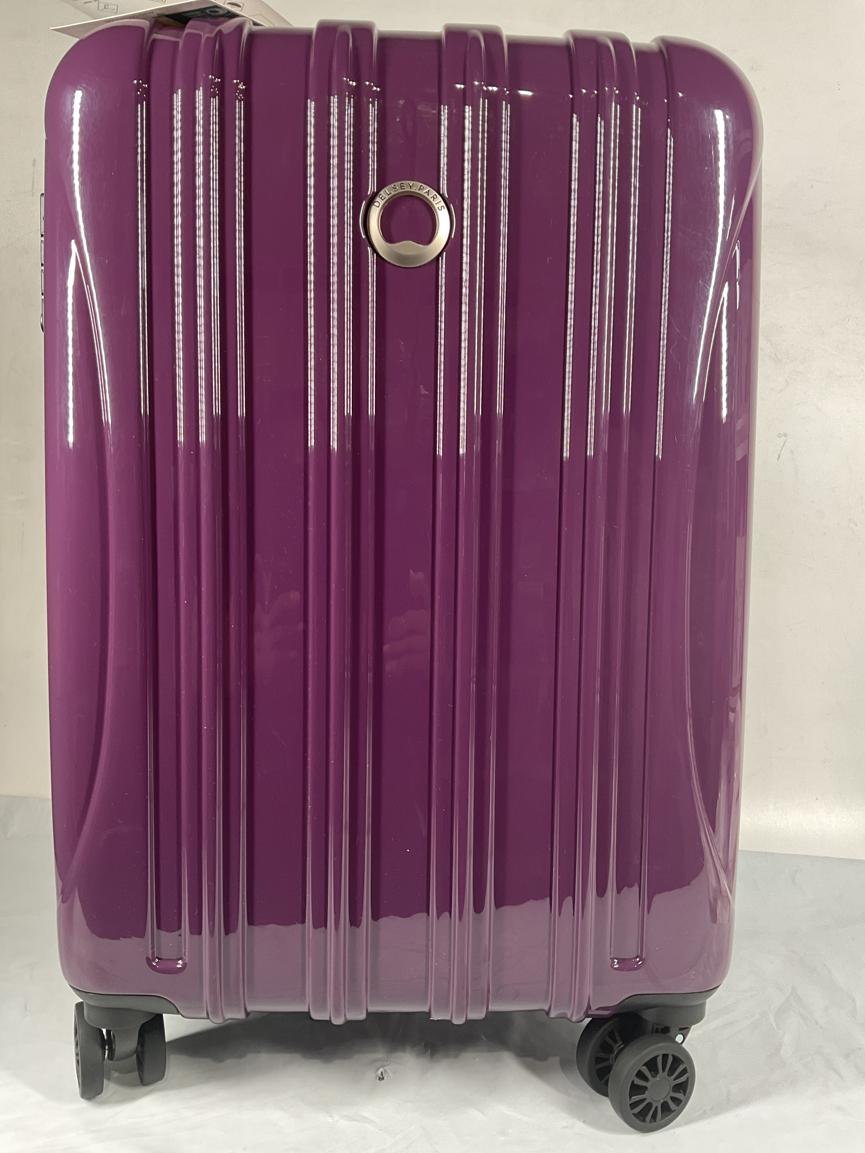 DELSEY Paris Helium Aero Hardside Expandable Luggage with Spinner Wheels ( Plum , Carry-On 21 Inch ) Plum Carry On 21 Inch U7
