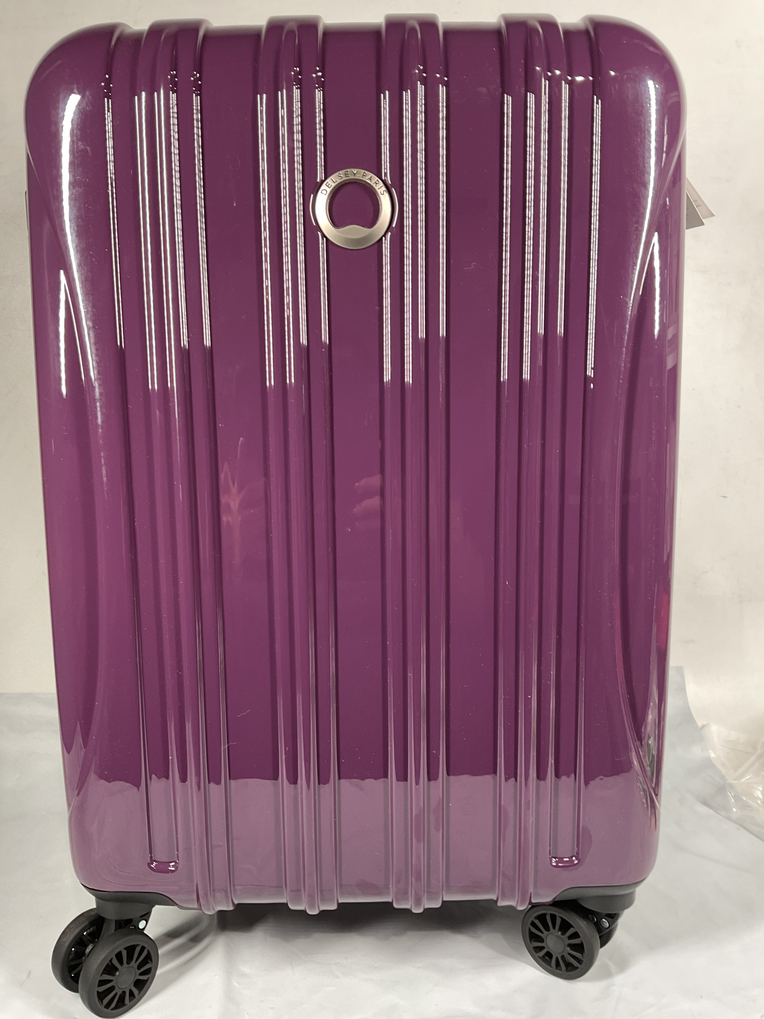 DELSEY Paris Helium Aero Hardside Expandable Luggage with Spinner Wheels ( Plum , Carry-On 21 Inch ) Plum Carry On 21 Inch U8