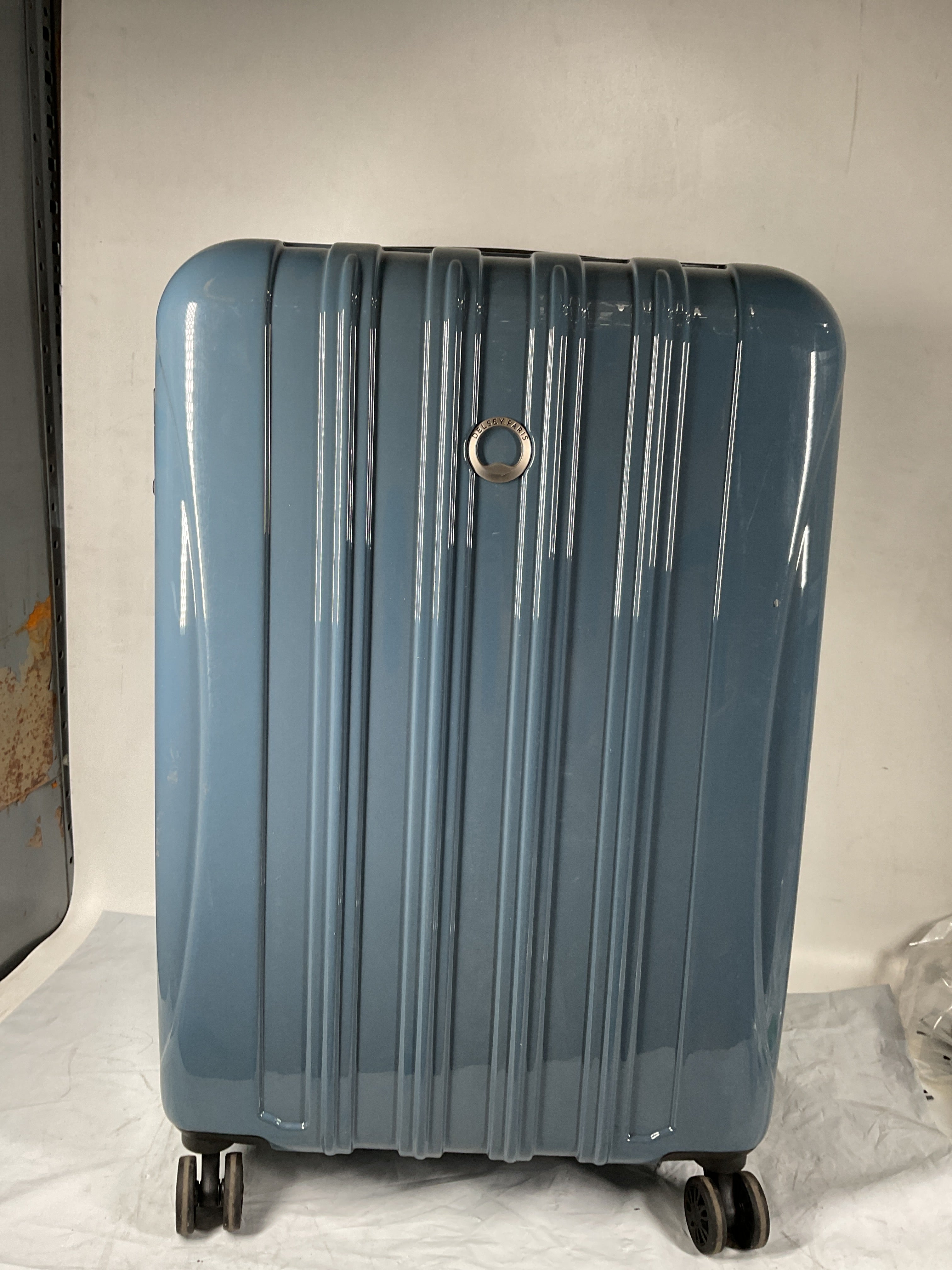 DELSEY Paris Helium Aero Hardside Expandable Luggage with Spinner Wheels ( Orion Blue , Checked-Medium 25 Inch ) Orion Blue Checked Medium 25 Inch U7