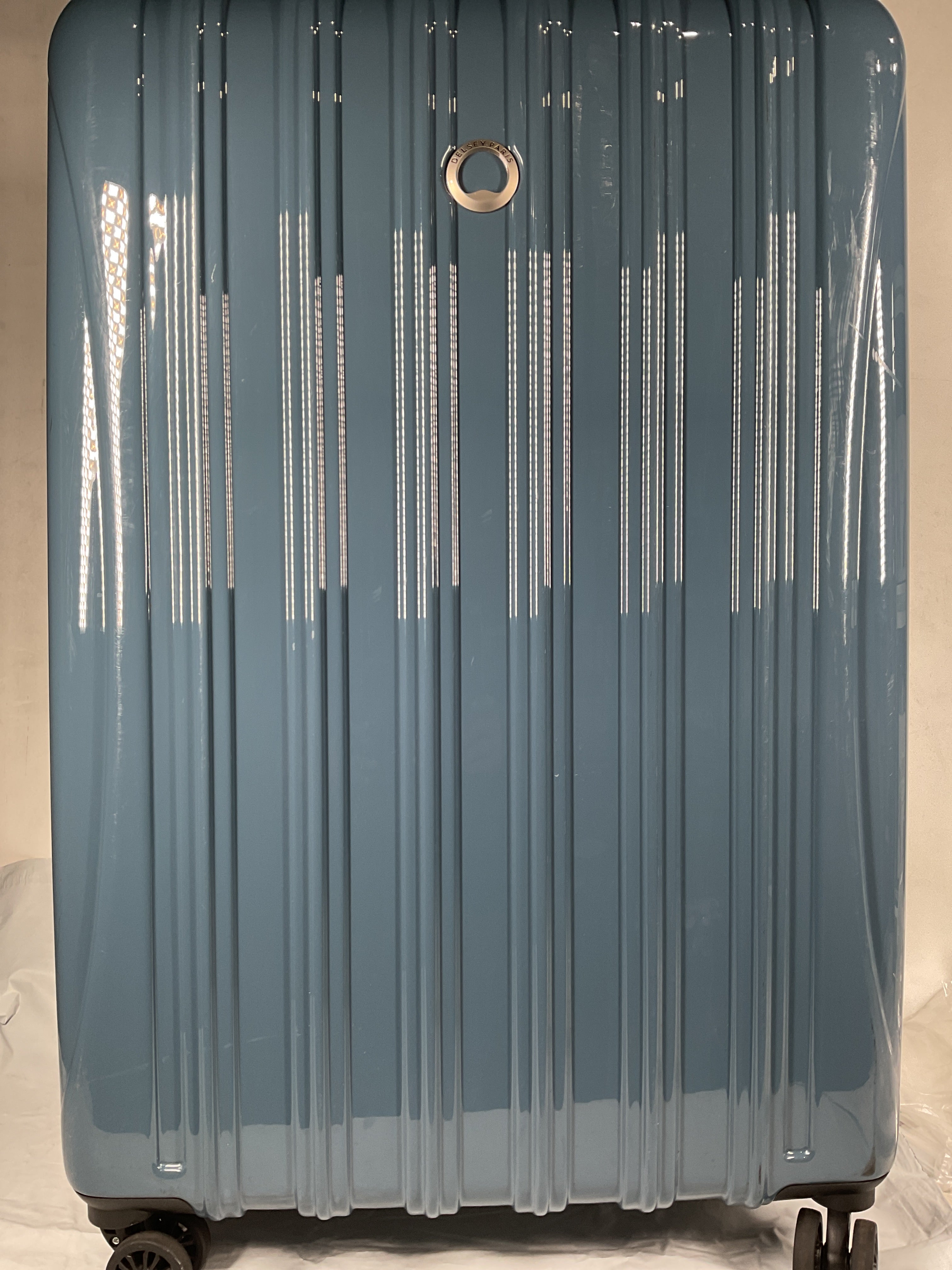 DELSEY Paris Helium Aero Hardside Expandable Luggage with Spinner Wheels ( Orion Blue , Checked-Large 29 Inch ) Orion Blue Checked Large 29 Inch U10