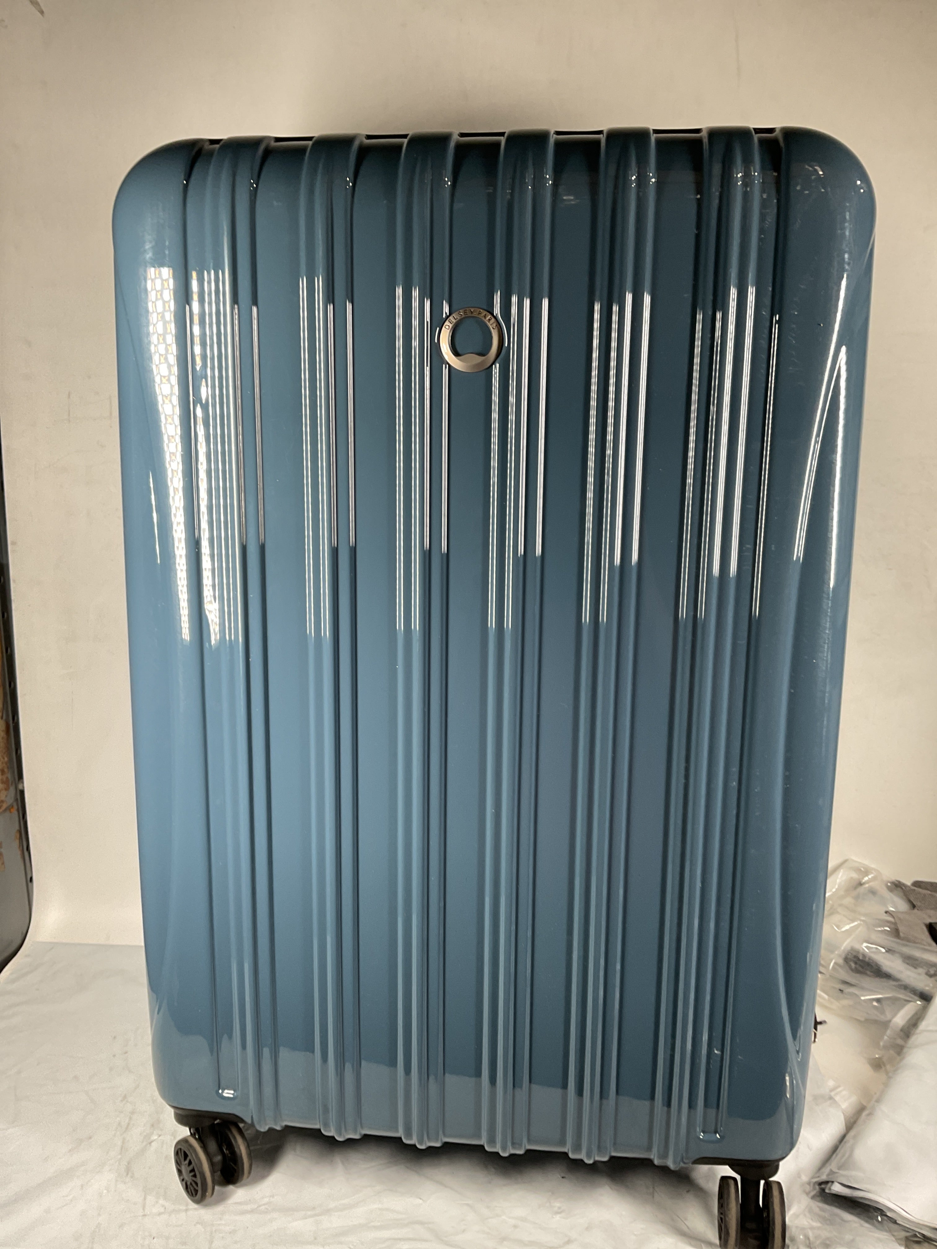 DELSEY Paris Helium Aero Hardside Expandable Luggage with Spinner Wheels ( Orion Blue , Checked-Large 29 Inch ) Orion Blue Checked Large 29 Inch U13