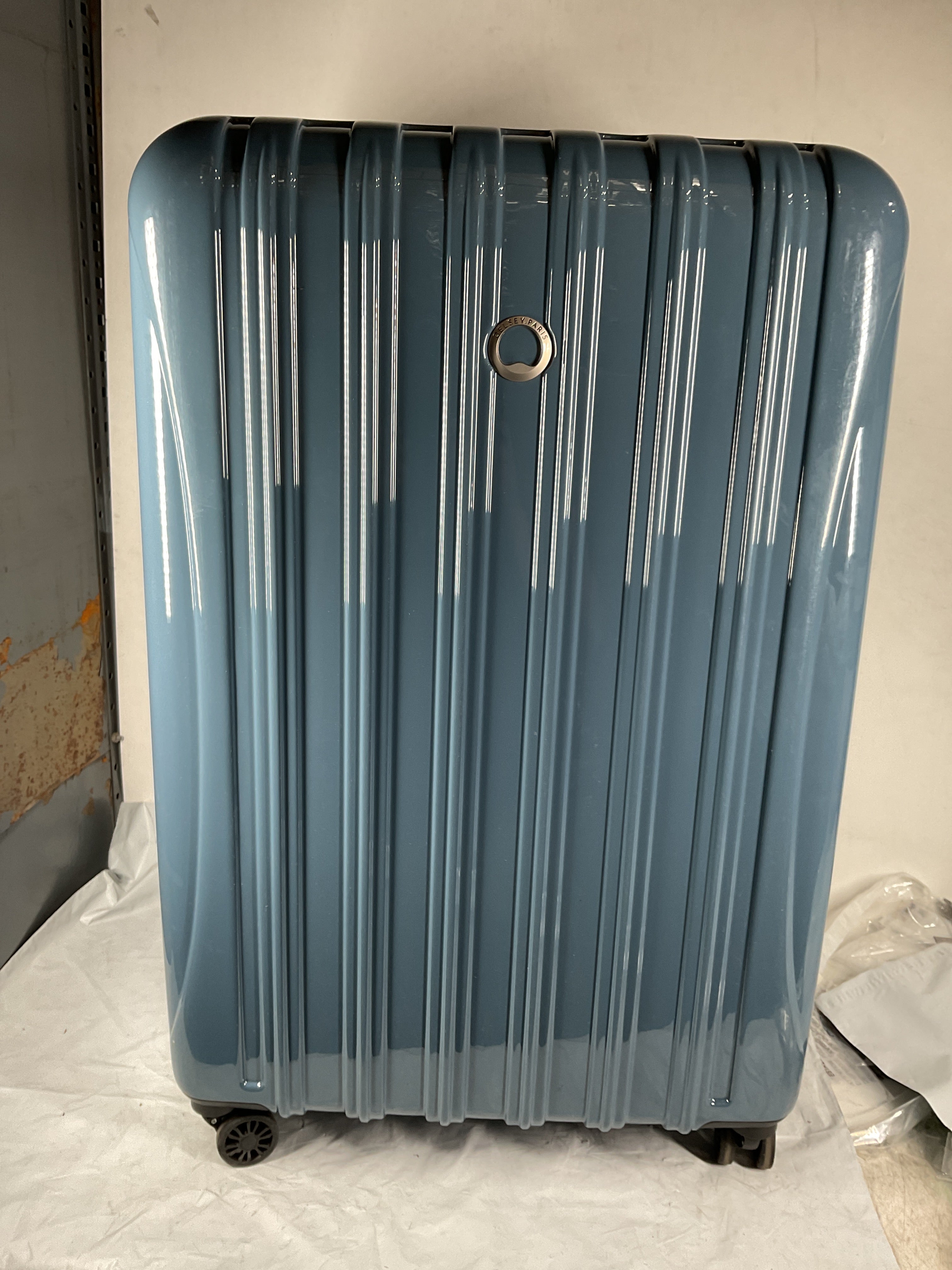 DELSEY Paris Helium Aero Hardside Expandable Luggage with Spinner Wheels ( Orion Blue , Checked-Large 29 Inch ) Orion Blue Checked Large 29 Inch U15