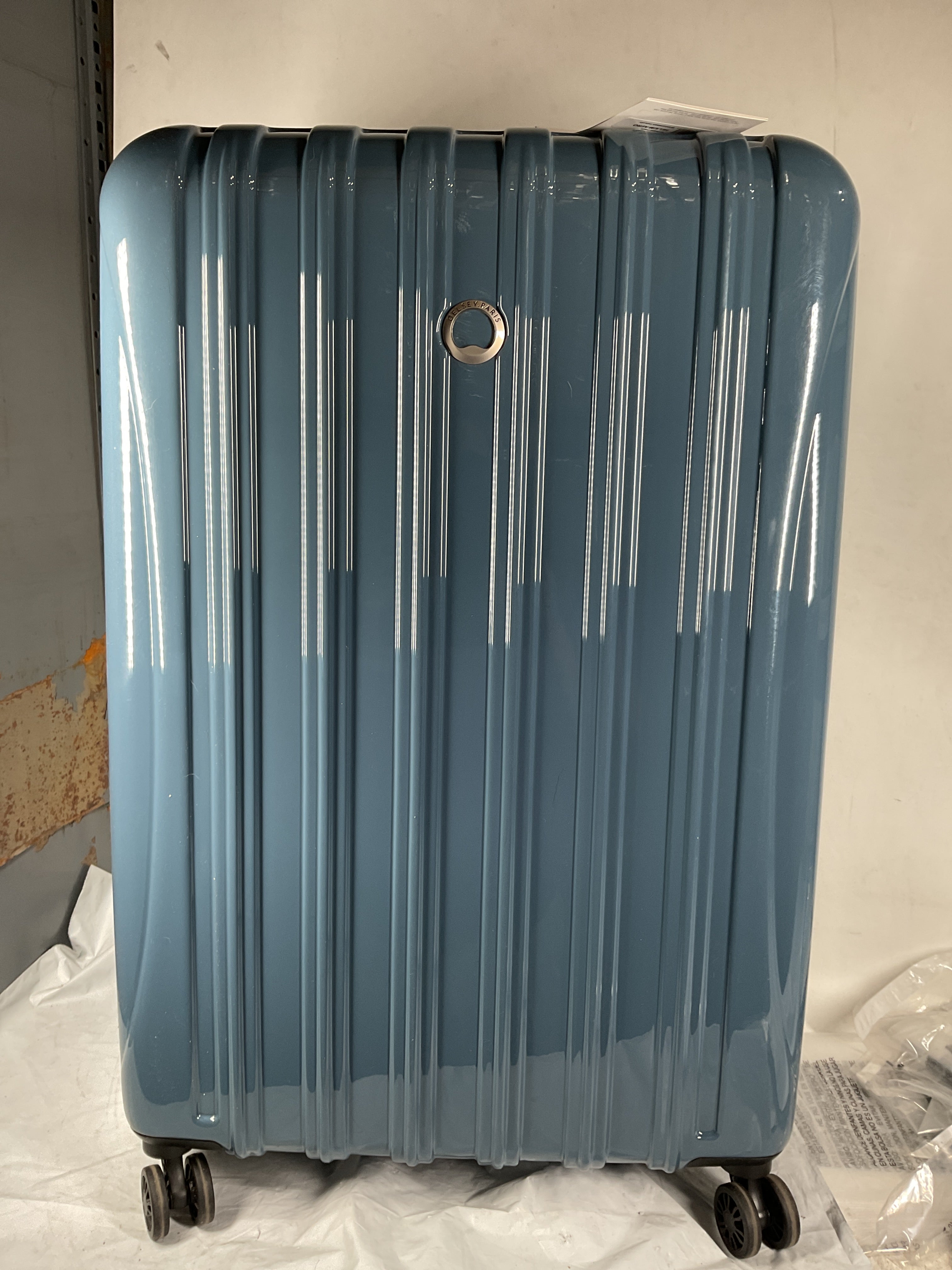 DELSEY Paris Helium Aero Hardside Expandable Luggage with Spinner Wheels ( Orion Blue , Checked-Large 29 Inch ) Orion Blue Checked Large 29 Inch U16