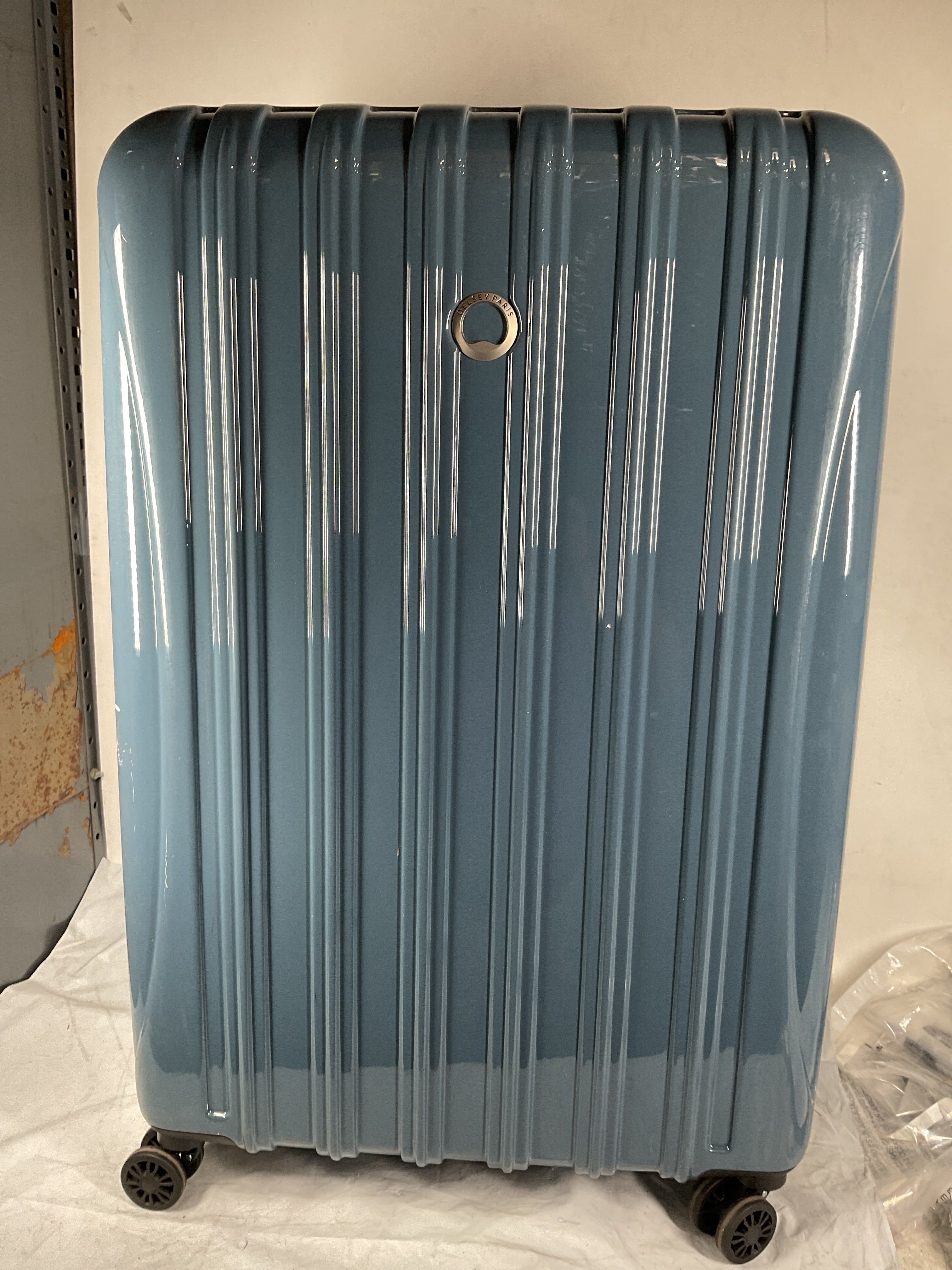 DELSEY Paris Helium Aero Hardside Expandable Luggage with Spinner Wheels ( Orion Blue , Checked-Large 29 Inch ) Orion Blue Checked Large 29 Inch U17