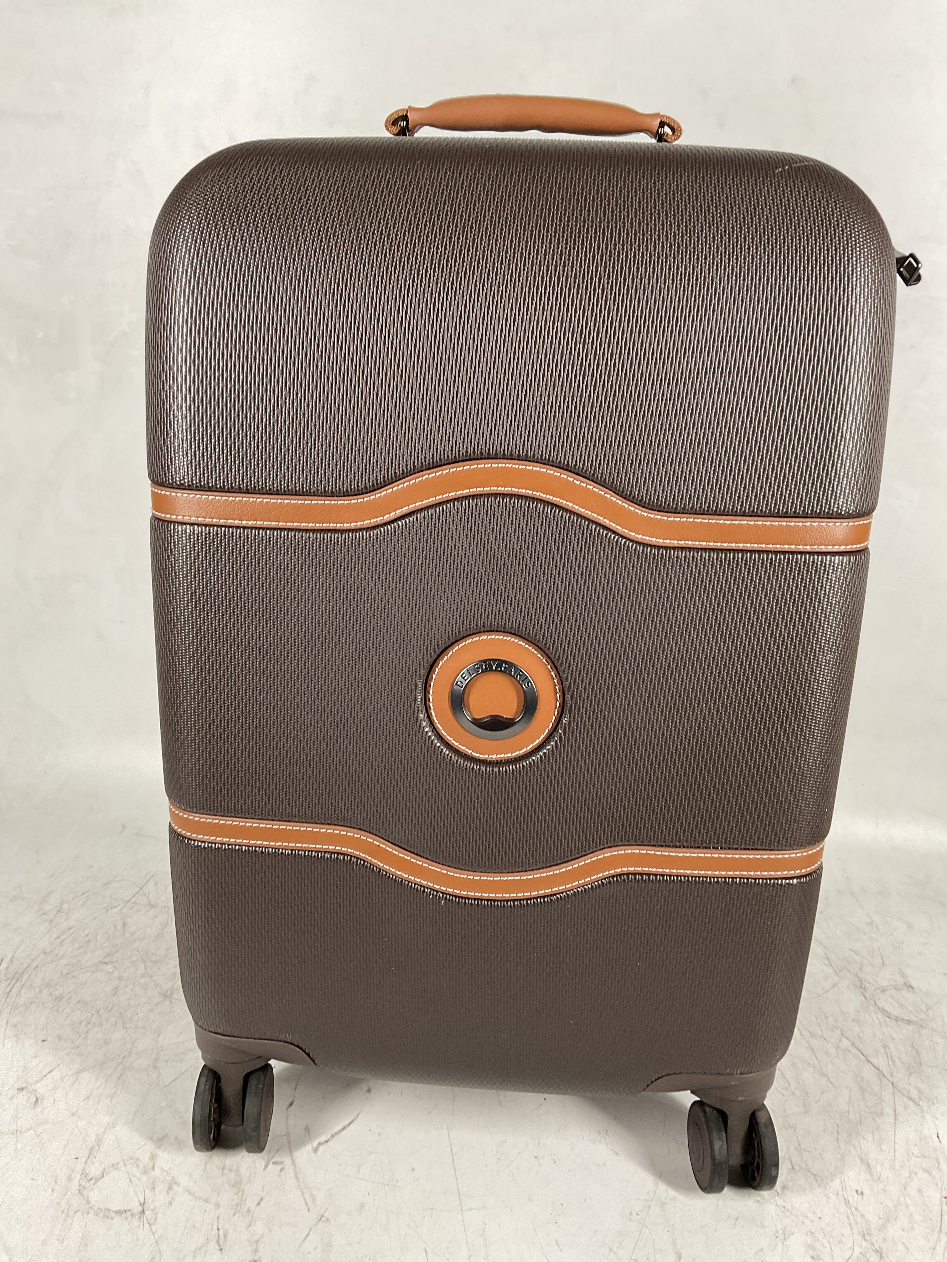 DELSEY Paris Chatelet Air 2.0 Hardside Luggage with Spinner Wheels ( Chocolate Brown , Carry-on 21 Inch, with Brake ) Chocolate Brown Carry On 21 Inch With Brake U9