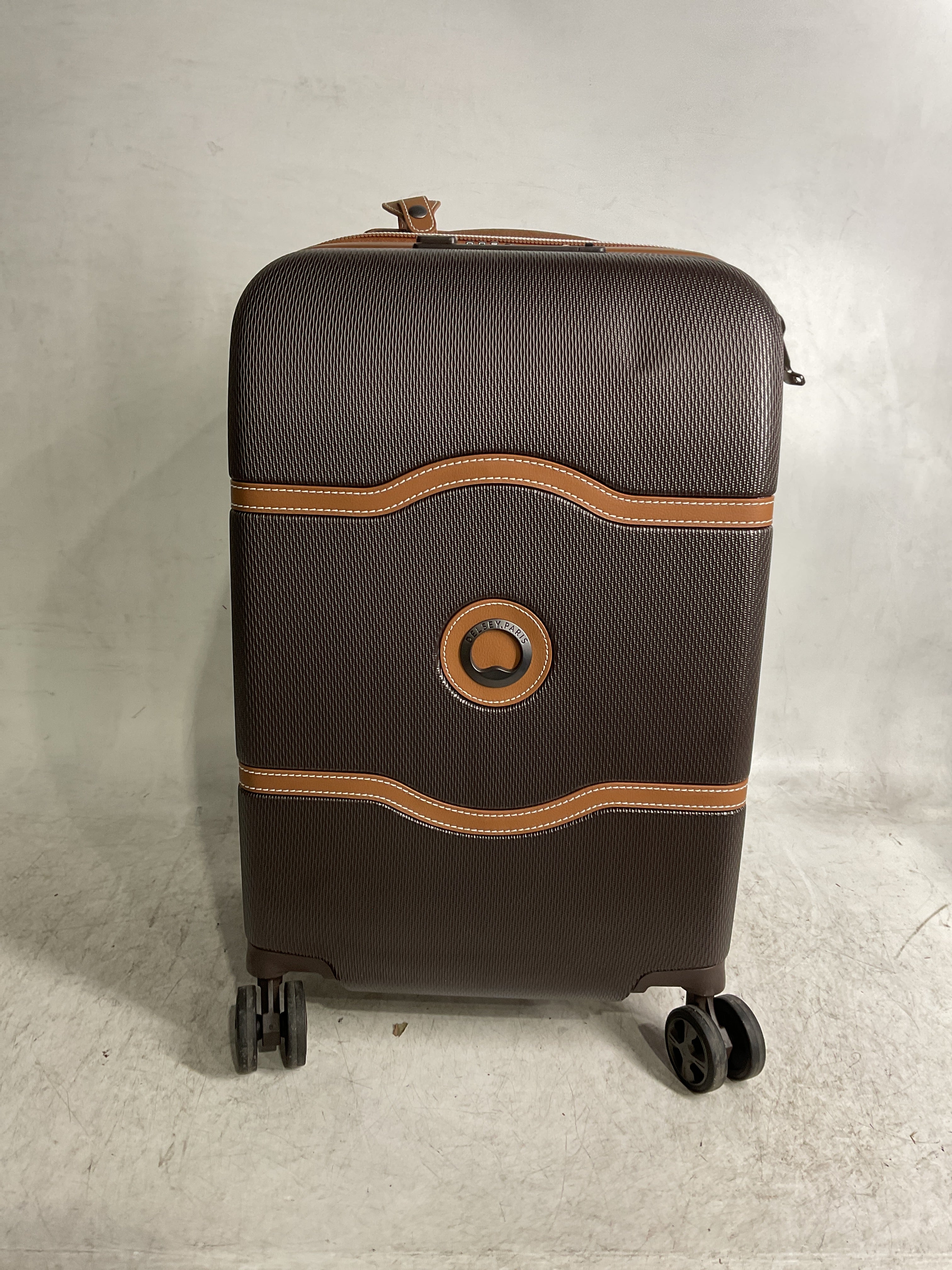 DELSEY Paris Chatelet Air 2.0 Hardside Luggage with Spinner Wheels ( Chocolate Brown , Carry-on 19 Inch ) Chocolate Brown Carry On 19 Inch U6
