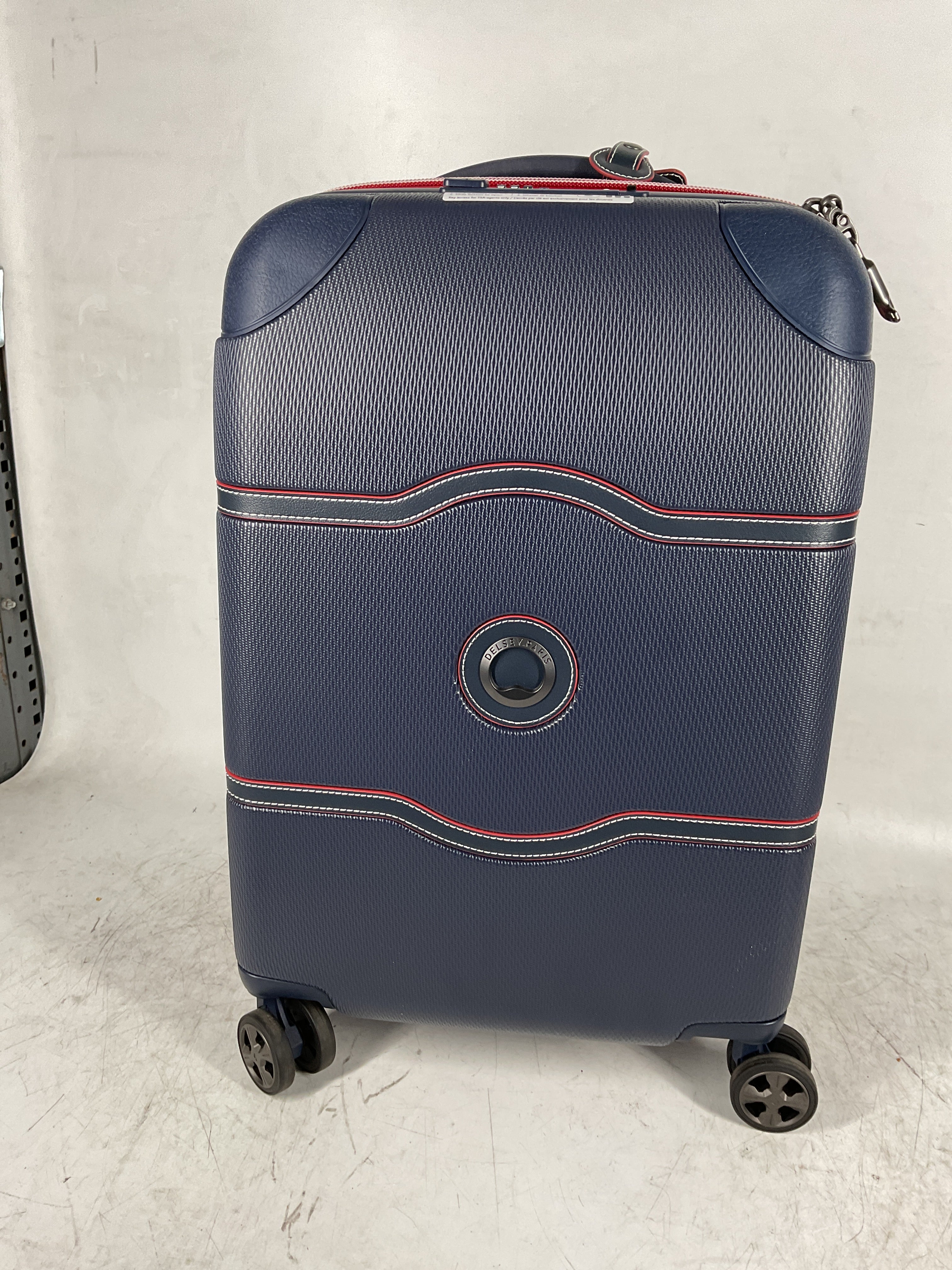 DELSEY Paris Chatelet Air 2.0 Hardside Luggage with Spinner Wheels ( Navy , Carry-on 21 Inch ) Navy Carry On 21 Inch U6