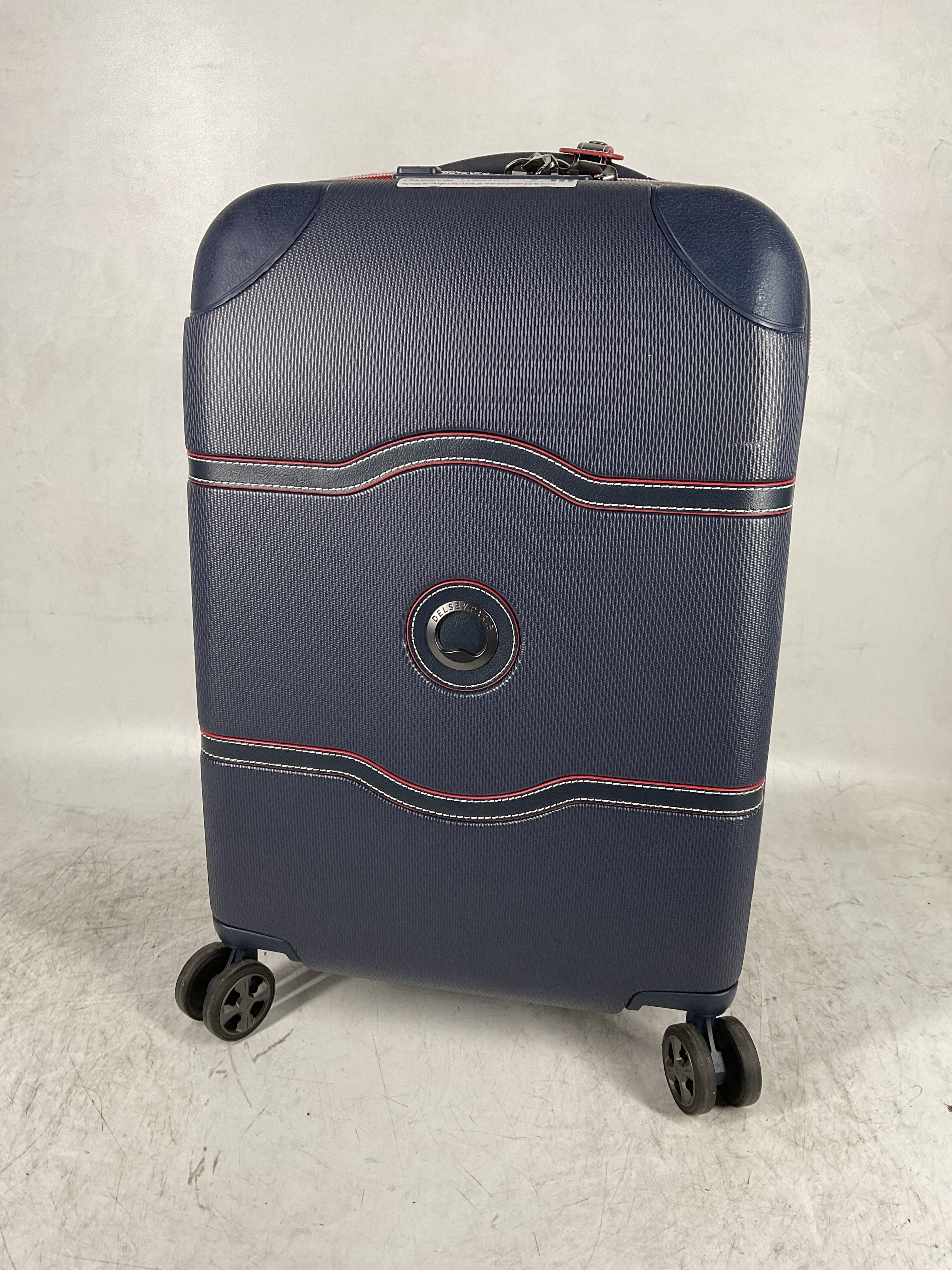 DELSEY Paris Chatelet Air 2.0 Hardside Luggage with Spinner Wheels ( Navy , Carry-on 21 Inch ) Navy Carry On 21 Inch U7