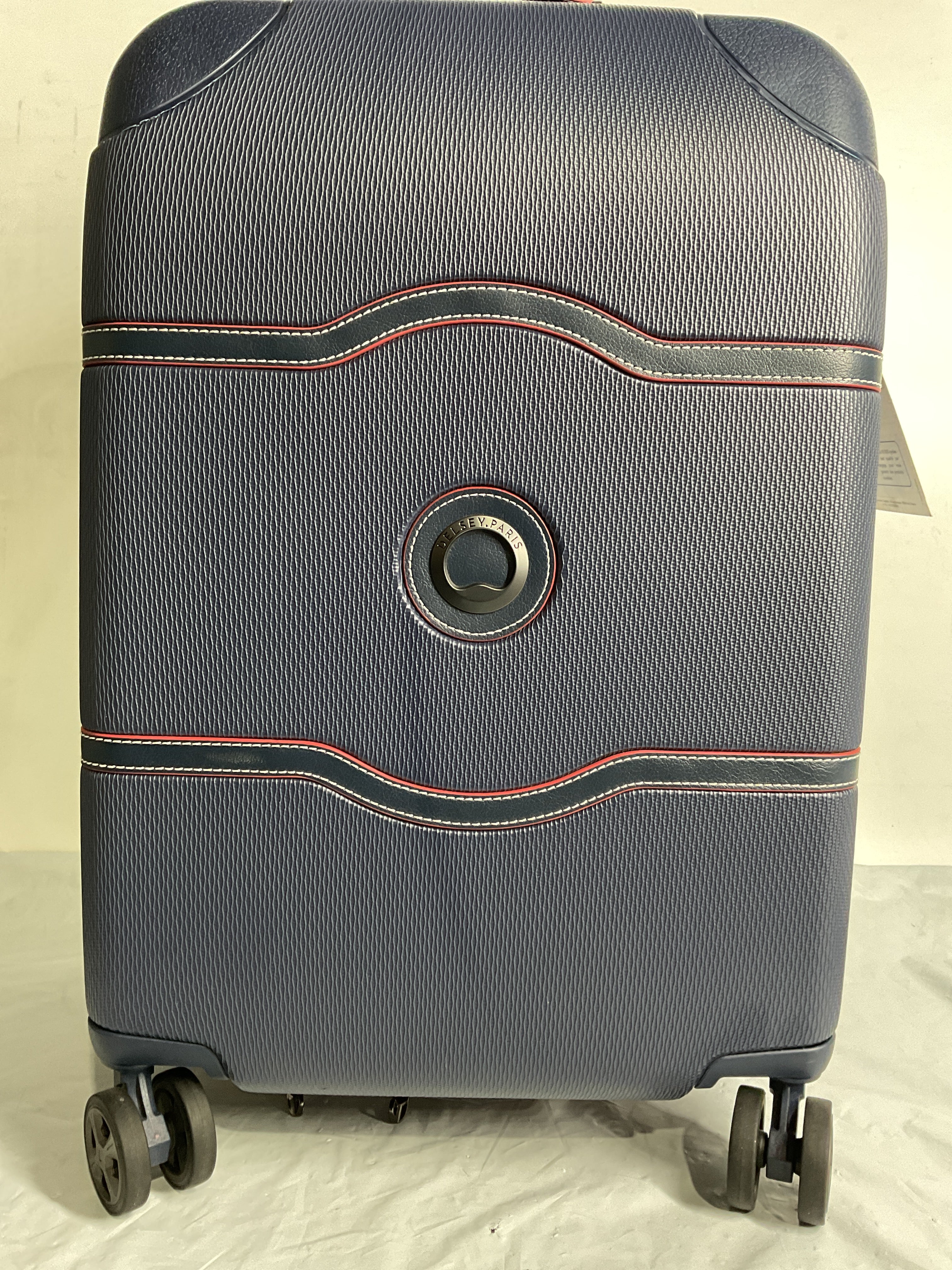 DELSEY Paris Chatelet Air 2.0 Hardside Luggage with Spinner Wheels ( Navy , Carry-on 21 Inch ) Navy Carry On 21 Inch U9