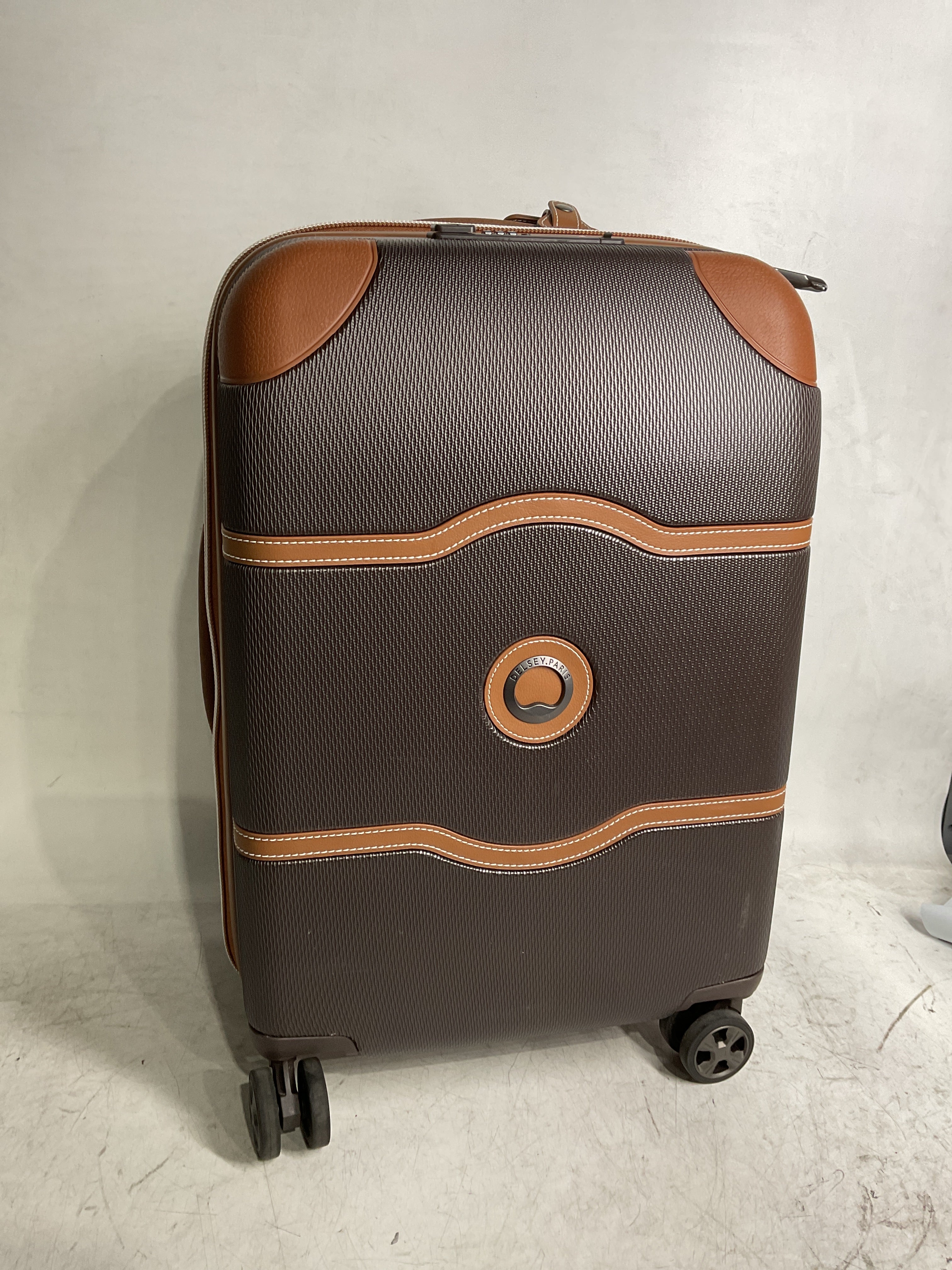 DELSEY Paris Chatelet Air 2.0 Hardside Luggage with Spinner Wheels ( Chocolate Brown , Carry-on 21 Inch ) Chocolate Brown Carry On 21 Inch U5