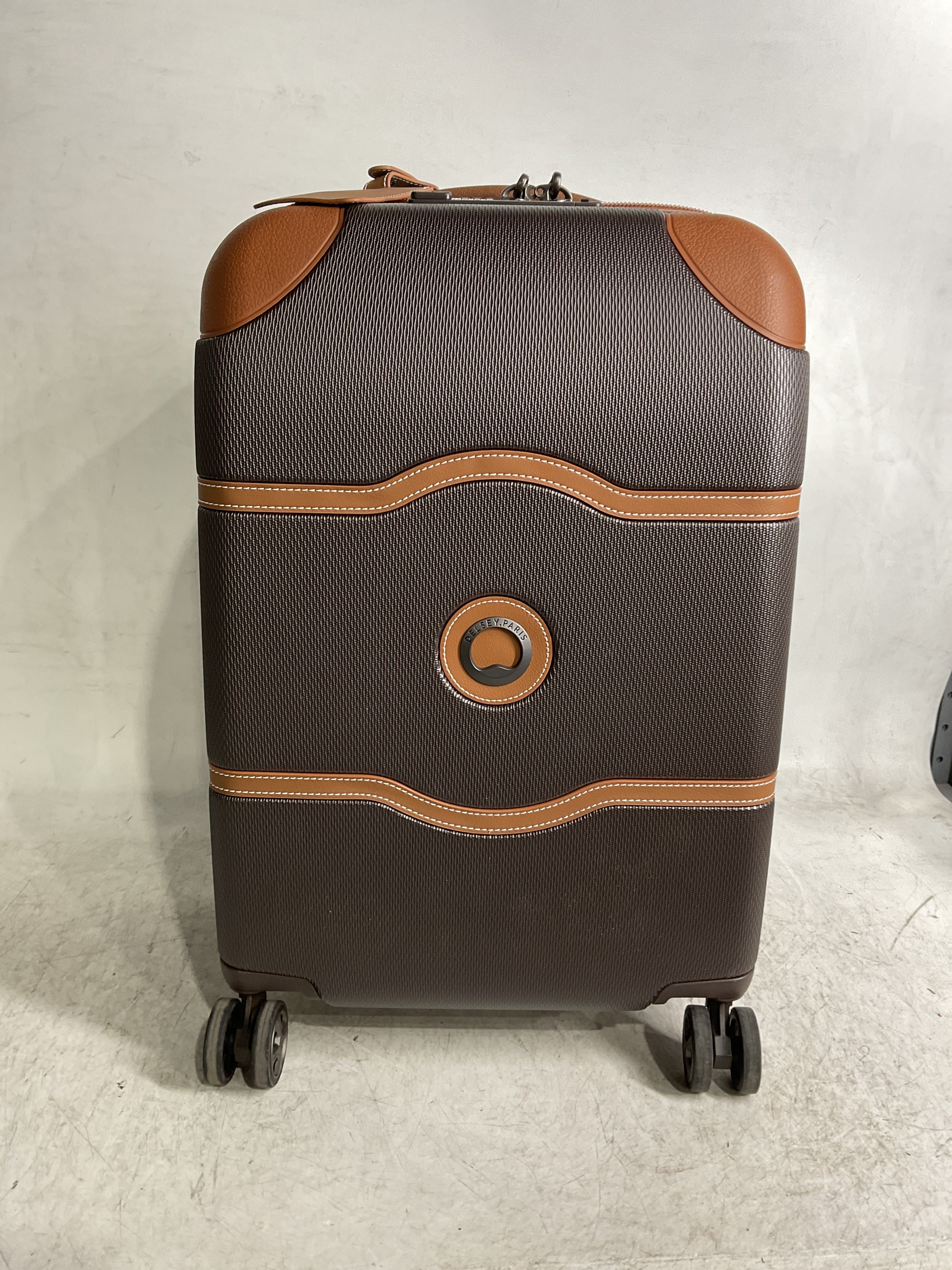 DELSEY Paris Chatelet Air 2.0 Hardside Luggage with Spinner Wheels ( Chocolate Brown , Carry-on 21 Inch ) Chocolate Brown Carry On 21 Inch U6