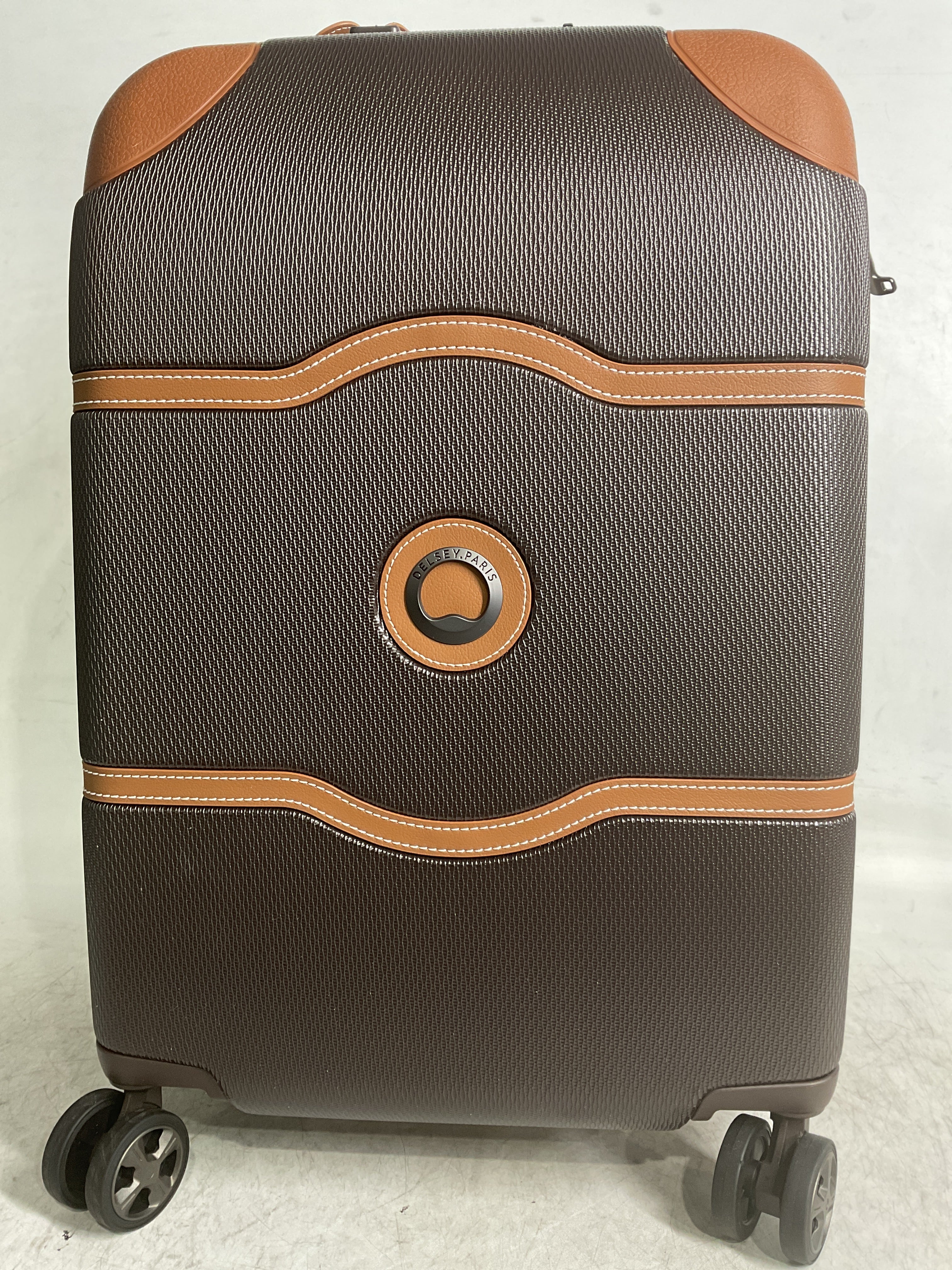 DELSEY Paris Chatelet Air 2.0 Hardside Luggage with Spinner Wheels ( Chocolate Brown , Carry-on 21 Inch ) Chocolate Brown Carry On 21 Inch U8