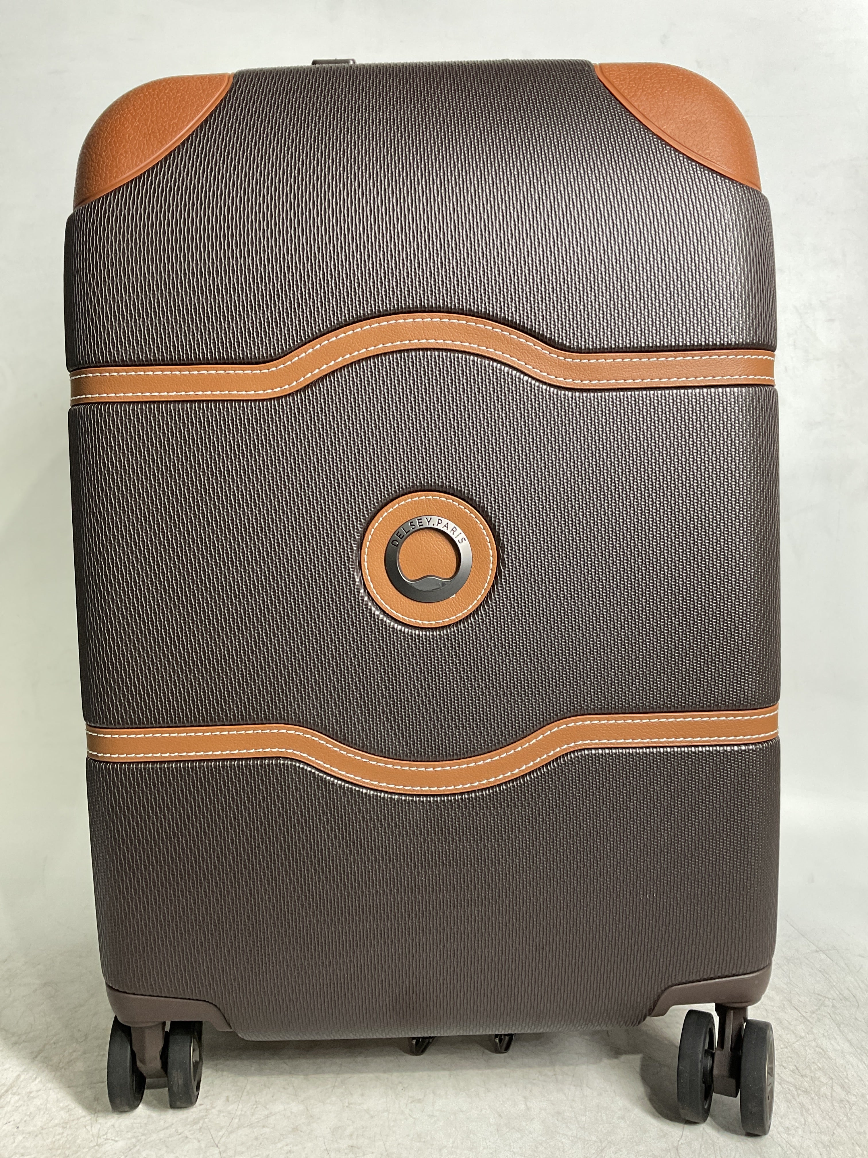 DELSEY Paris Chatelet Air 2.0 Hardside Luggage with Spinner Wheels ( Chocolate Brown , Carry-on 21 Inch ) Chocolate Brown Carry On 21 Inch U9