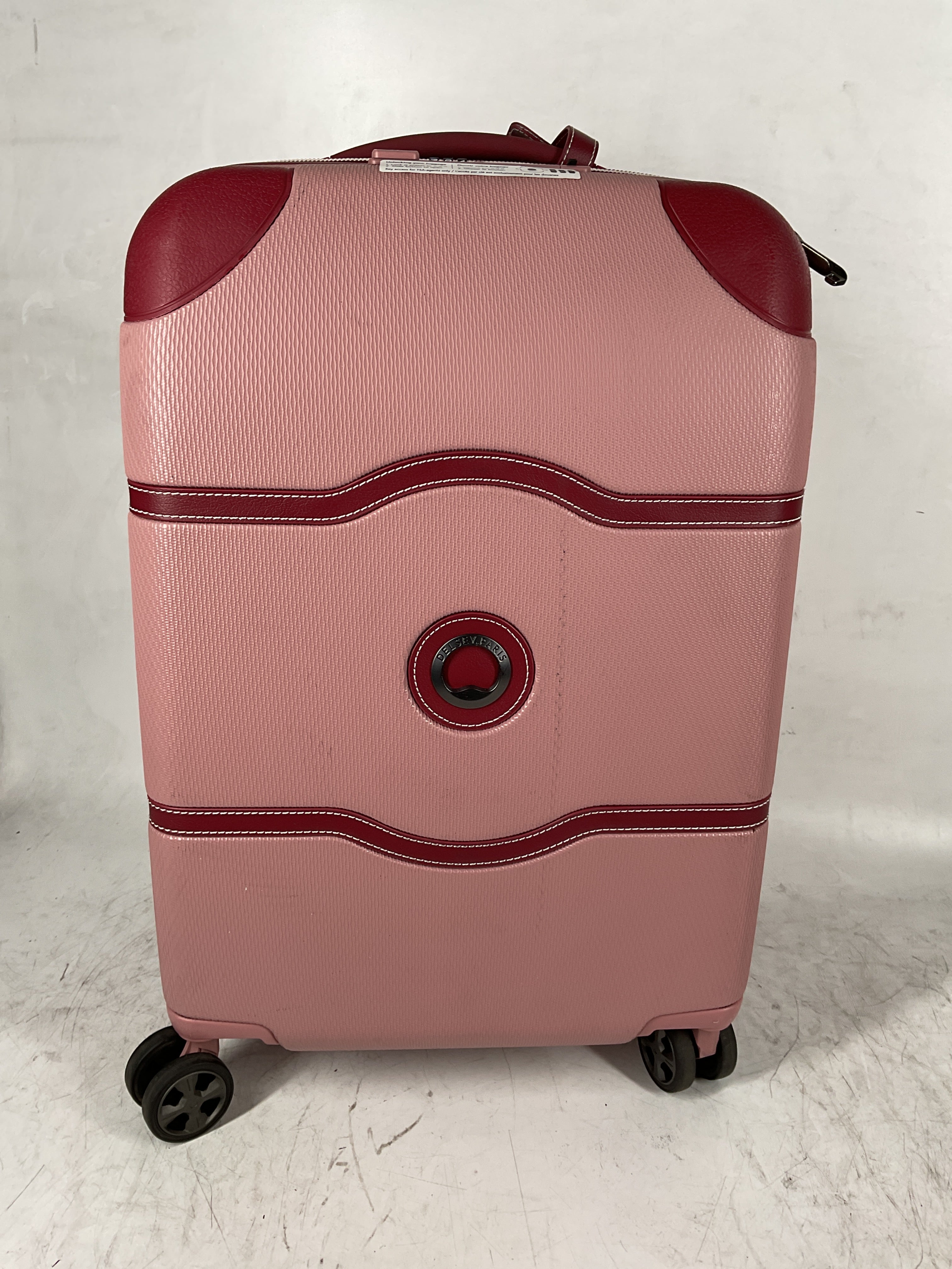 DELSEY Paris Chatelet Air 2.0 Hardside Luggage with Spinner Wheels ( Pink , Carry-on 21 Inch ) Pink Carry On 21 Inch U6