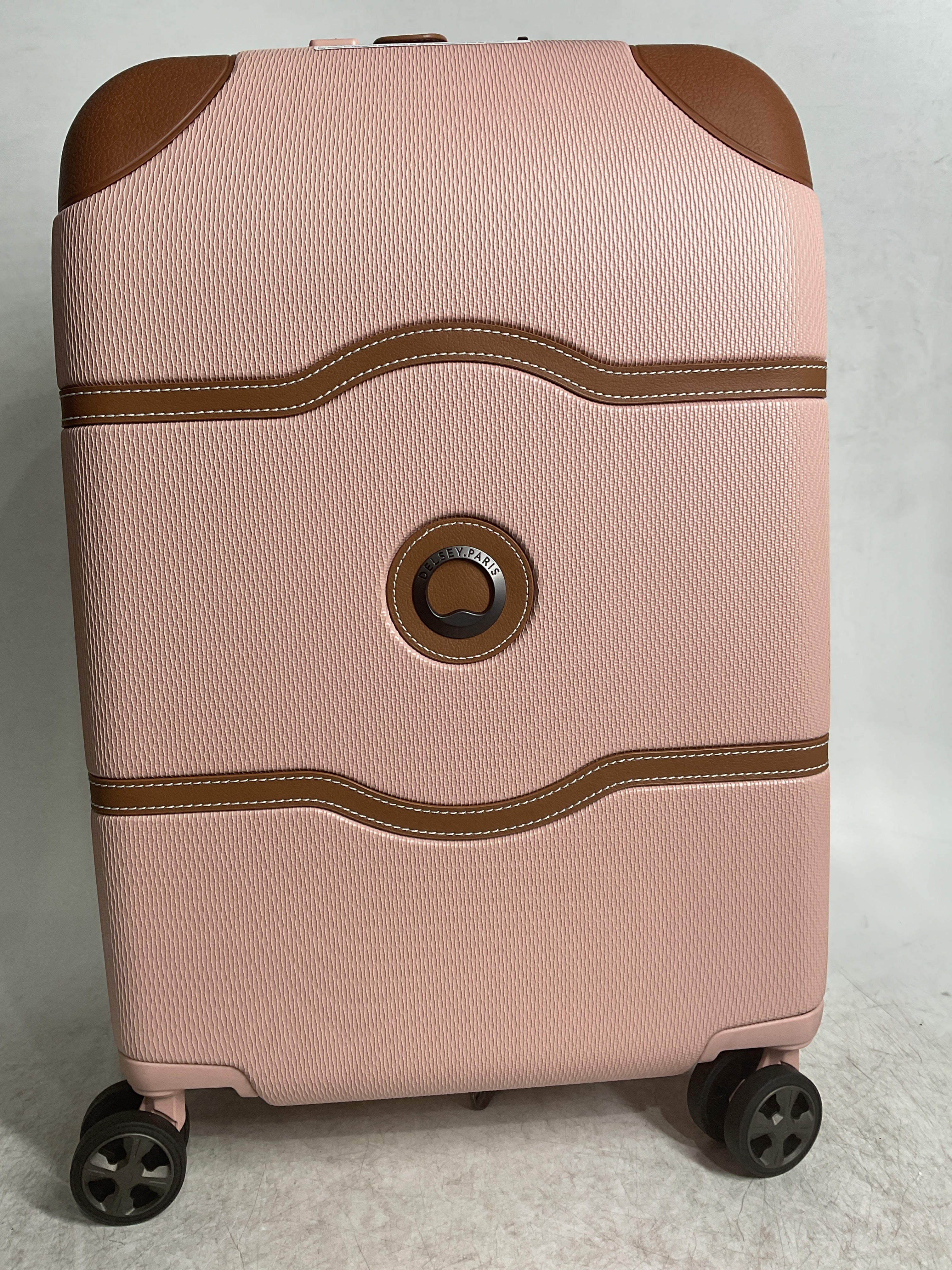 DELSEY Paris Chatelet Air 2.0 Hardside Luggage with Spinner Wheels ( Blush , Carry-on 20 Inch ) Blush Carry On 20 Inch U2