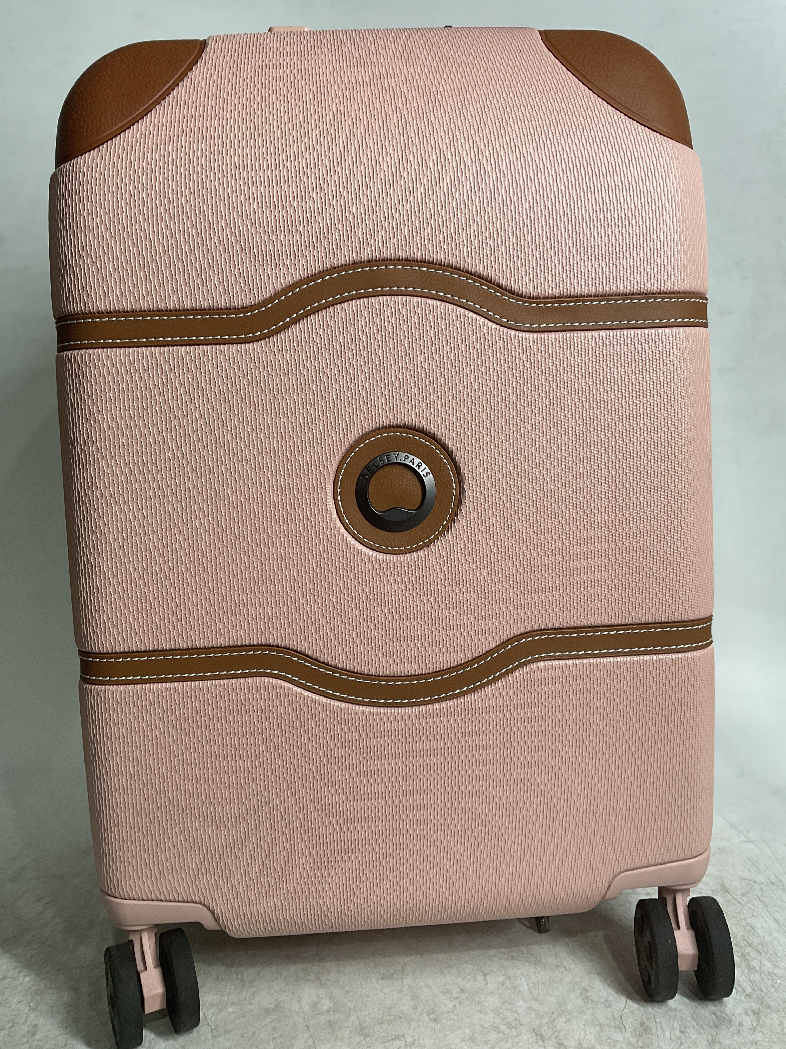 DELSEY Paris Chatelet Air 2.0 Hardside Luggage with Spinner Wheels ( Blush , Carry-on 20 Inch ) Blush Carry On 20 Inch U3