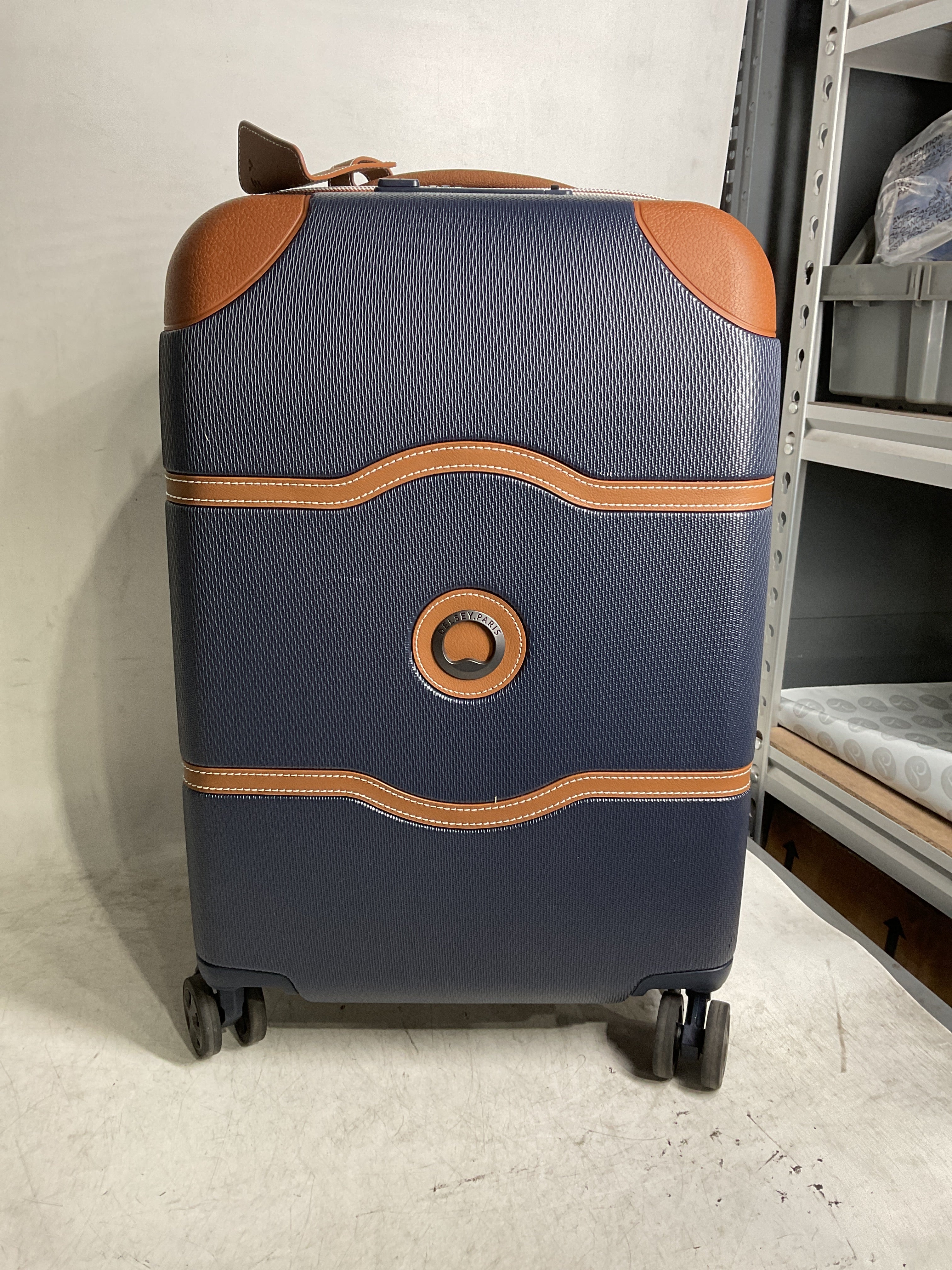 DELSEY Paris Chatelet Air 2.0 Hardside Luggage with Spinner Wheels ( Navy Blue , Carry-on 20 Inch ) Navy Blue Carry On 20 Inch U2