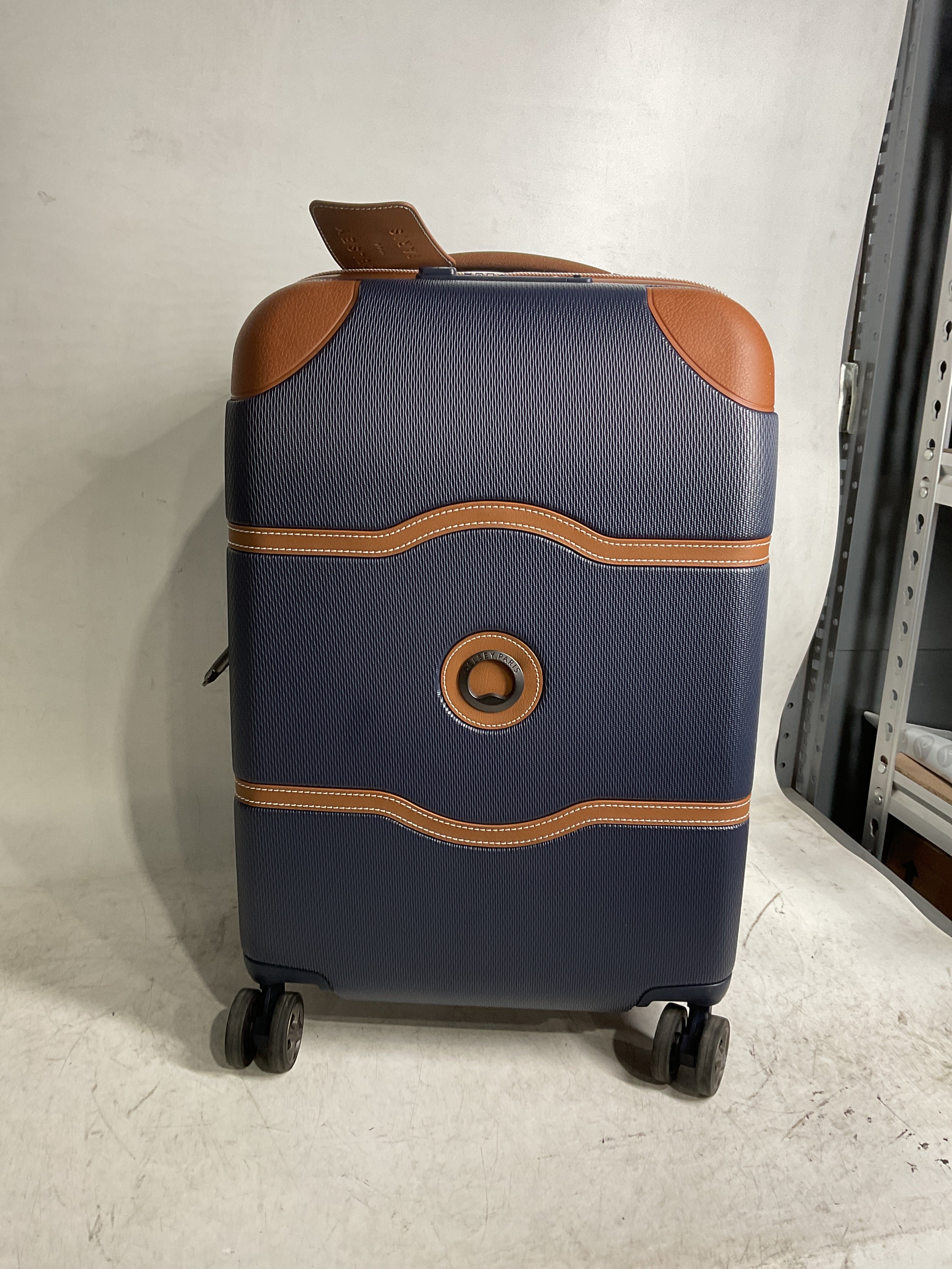 DELSEY Paris Chatelet Air 2.0 Hardside Luggage with Spinner Wheels ( Navy Blue , Carry-on 20 Inch ) Navy Blue Carry On 20 Inch U3