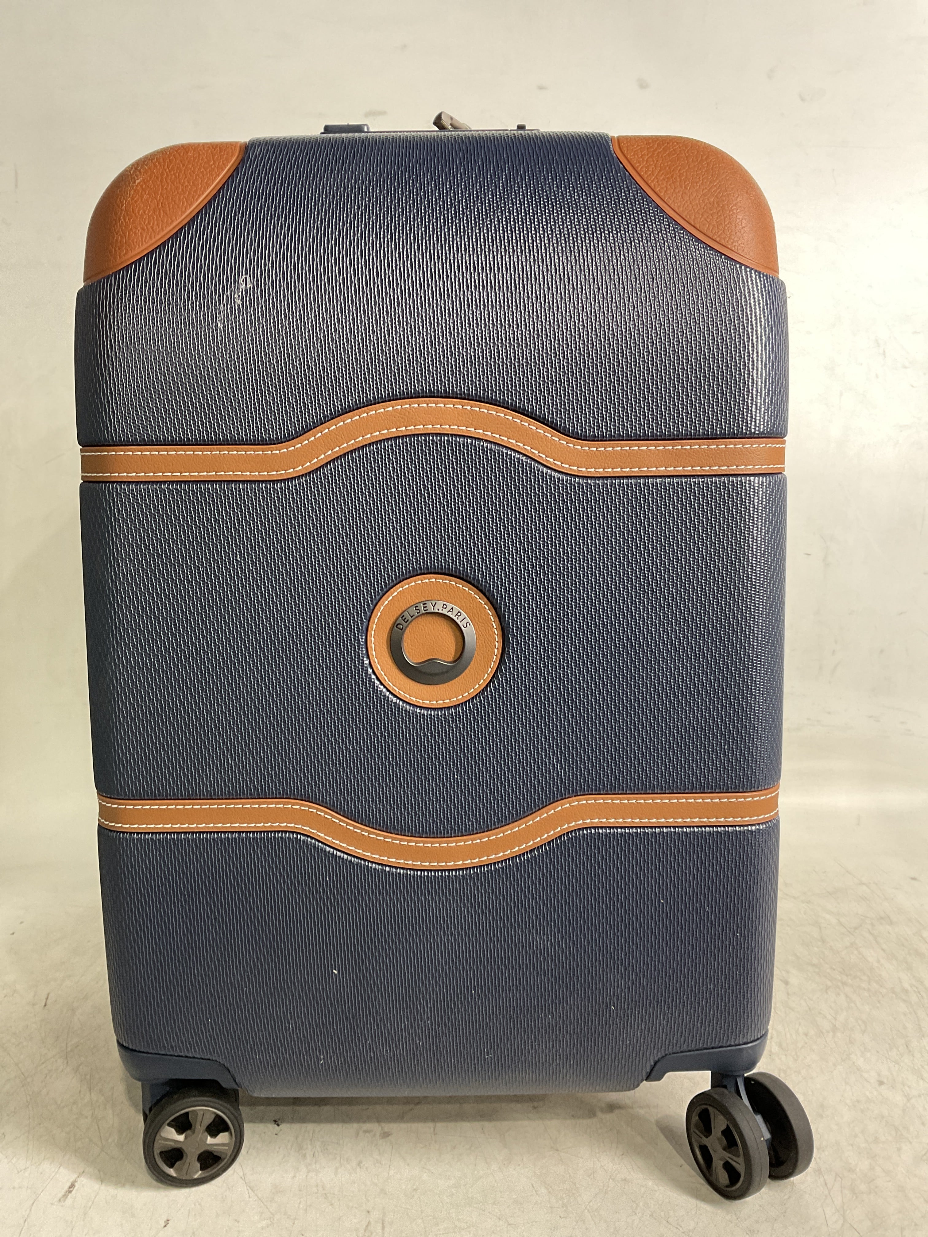 DELSEY Paris Chatelet Air 2.0 Hardside Luggage with Spinner Wheels ( Navy Blue , Carry-on 20 Inch ) Navy Blue Carry On 20 Inch U4