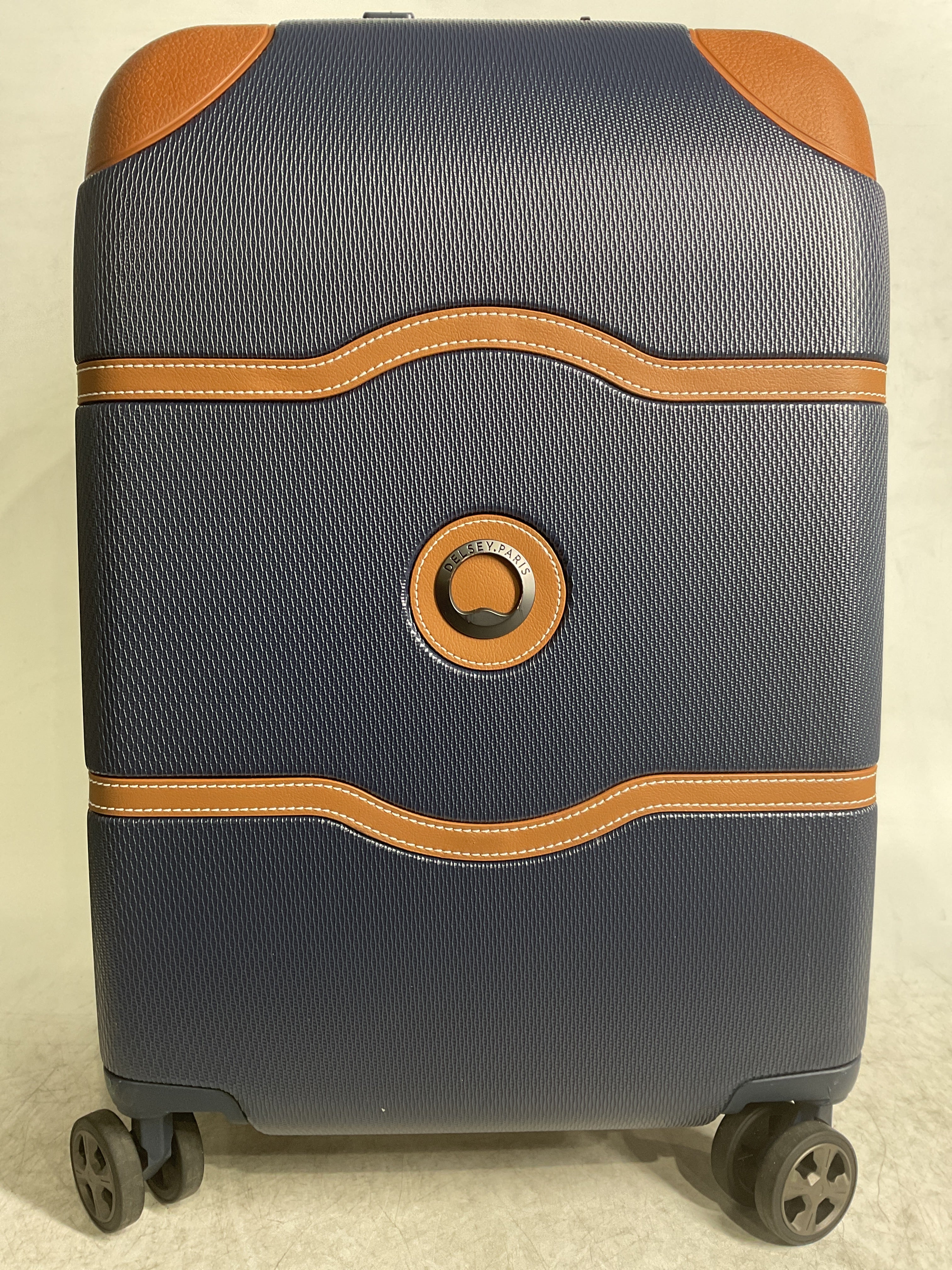 DELSEY Paris Chatelet Air 2.0 Hardside Luggage with Spinner Wheels ( Navy Blue , Carry-on 20 Inch ) Navy Blue Carry On 20 Inch U5