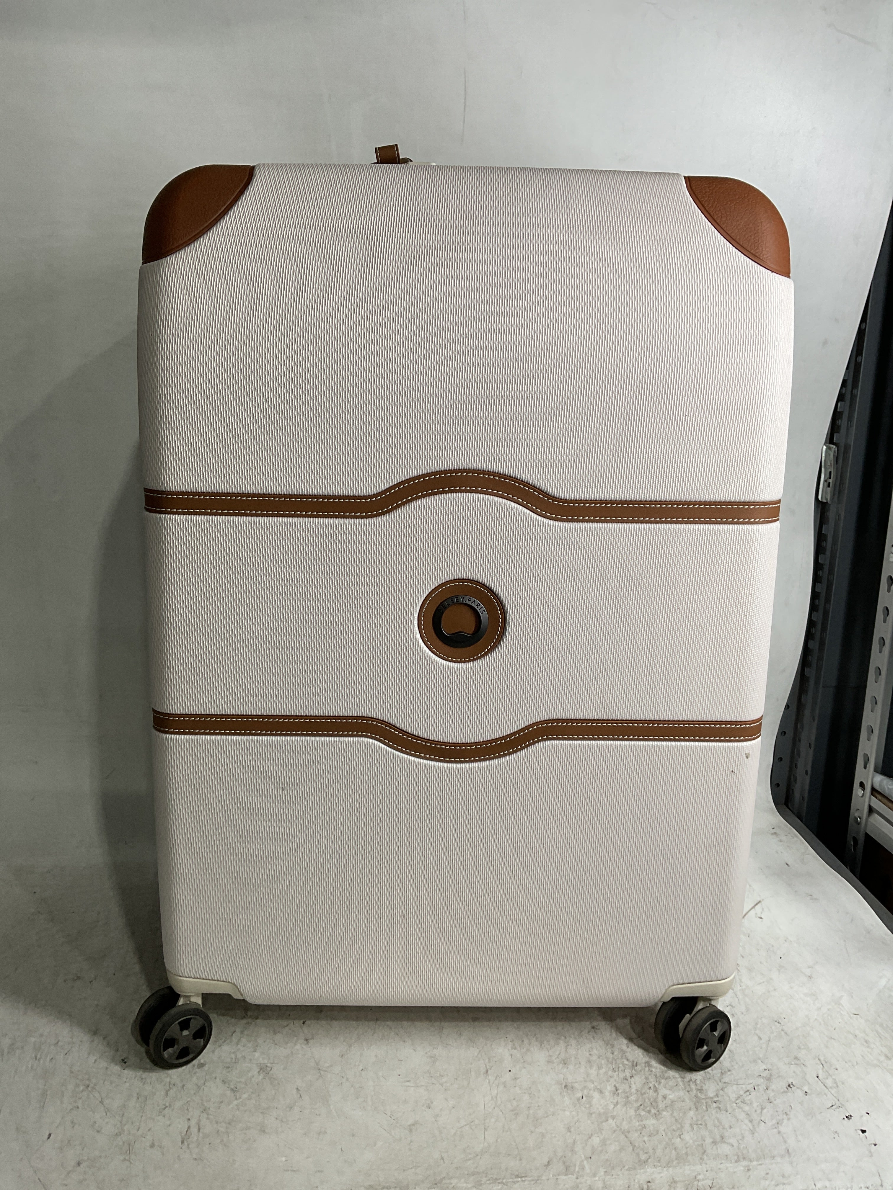 DELSEY Paris Chatelet Air 2.0 Hardside Luggage with Spinner Wheels ( Angora , Checked-Large 28 Inch ) Angora Checked Large 28 Inch U6