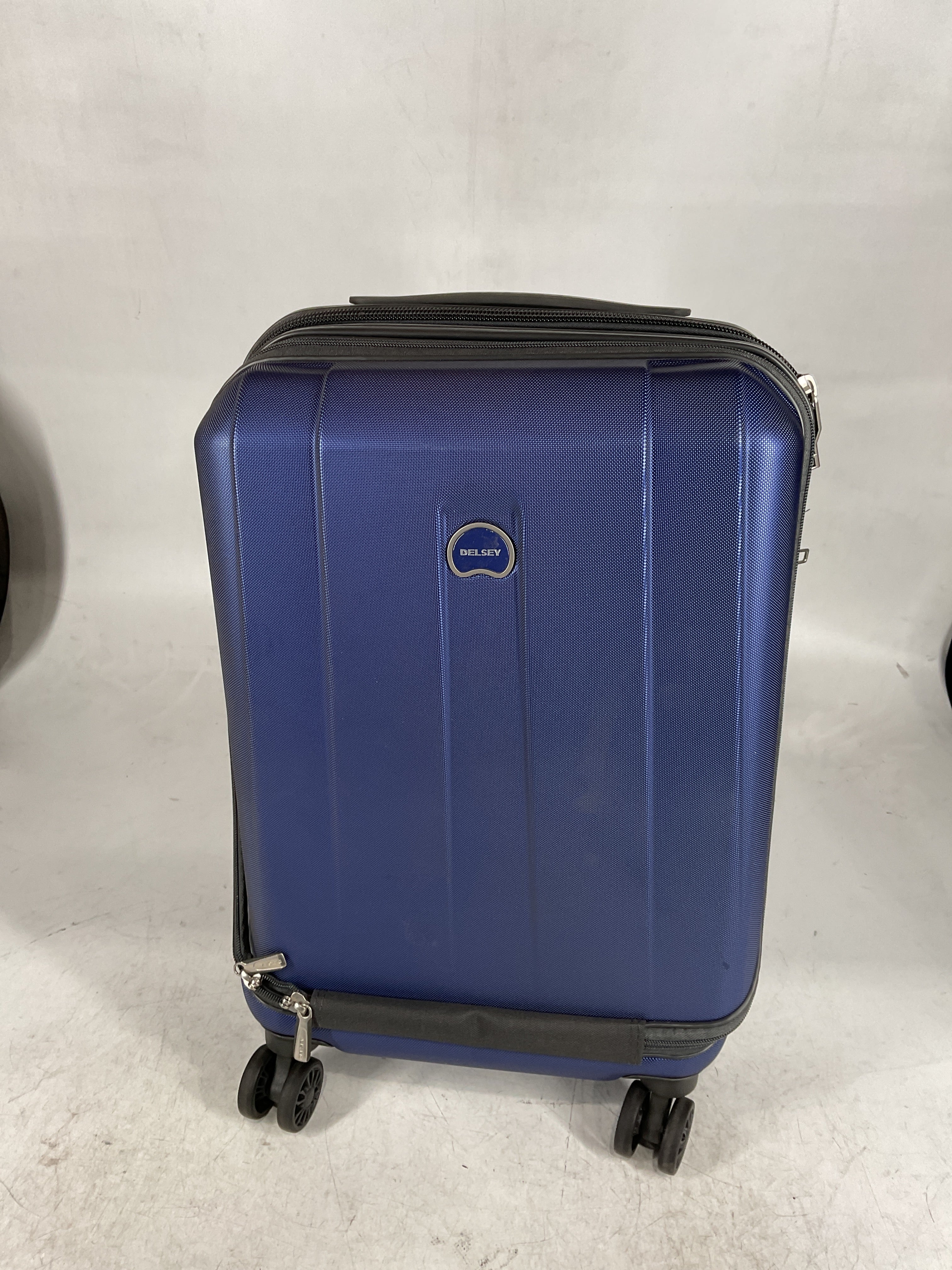 Delsey Paris Helium Shadow Hardside Luggage Expandable Spinner Trolley Collection Navy Carry On 19 Inch U1