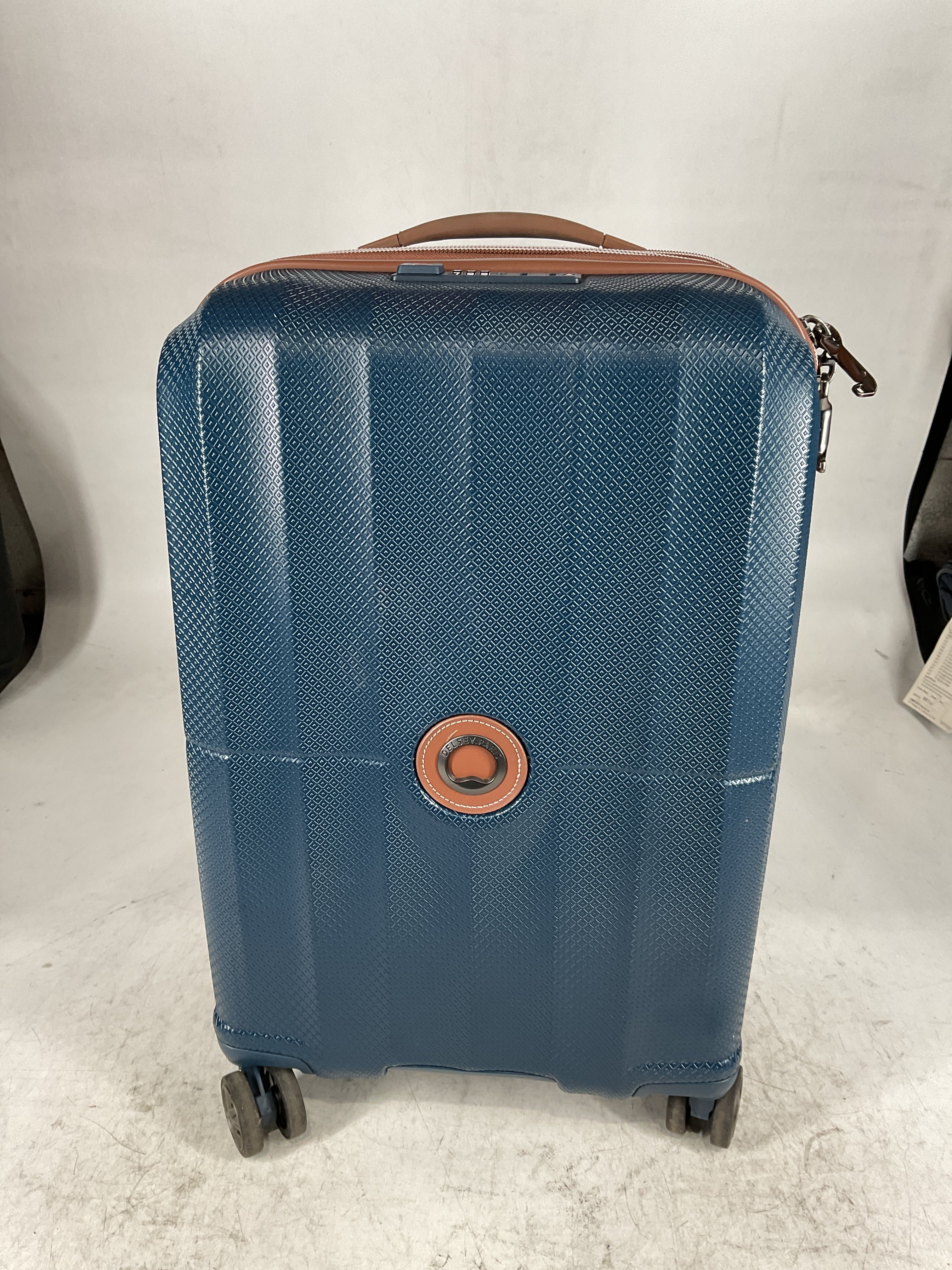 DELSEY Paris Carrousel Hardside Expandable Luggage with Spinner Wheels Navy Carry On 21 Inch U2