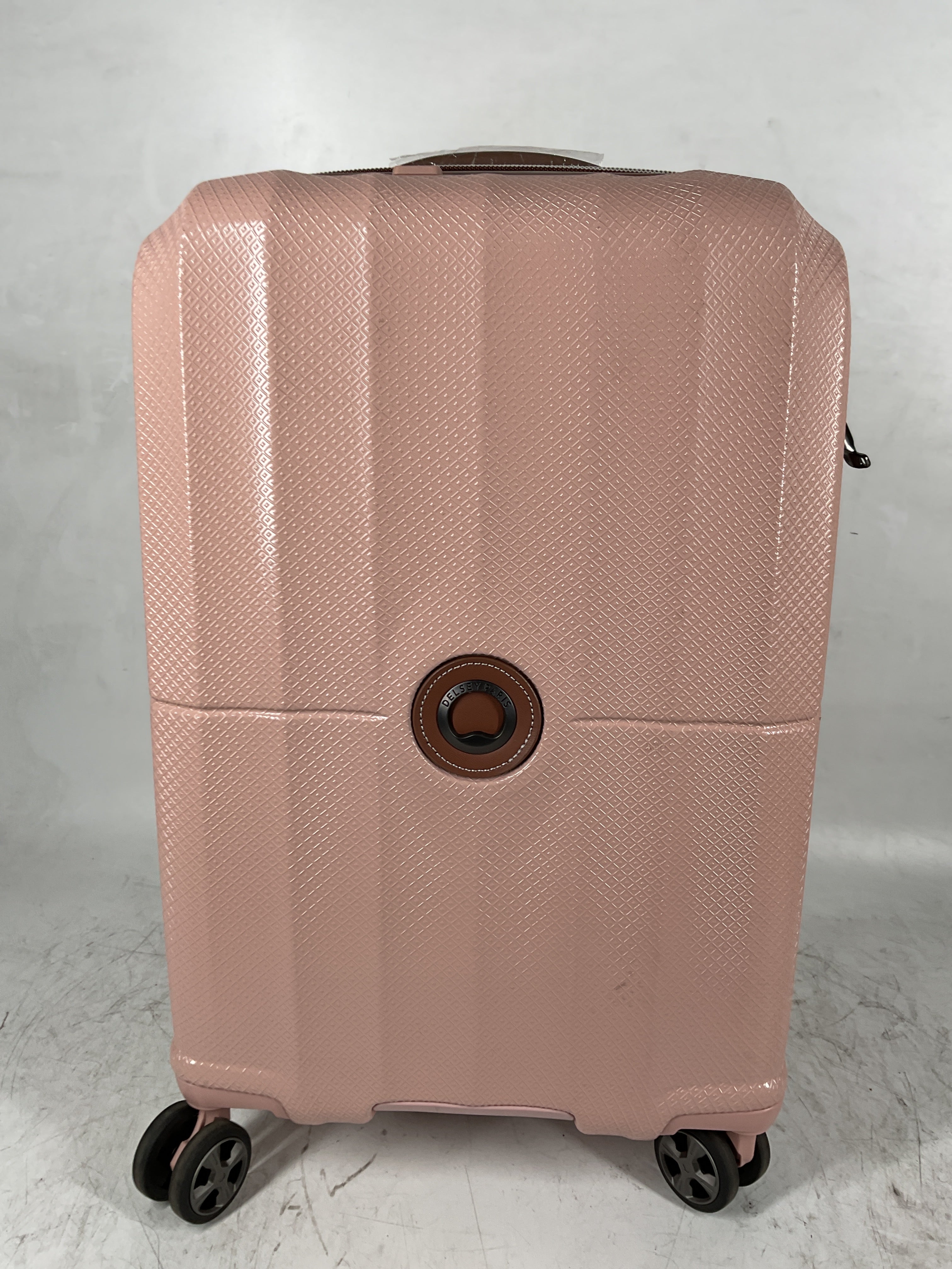 DELSEY Paris Carrousel Hardside Expandable Luggage with Spinner Wheels Pink Carry On 21 Inch U4