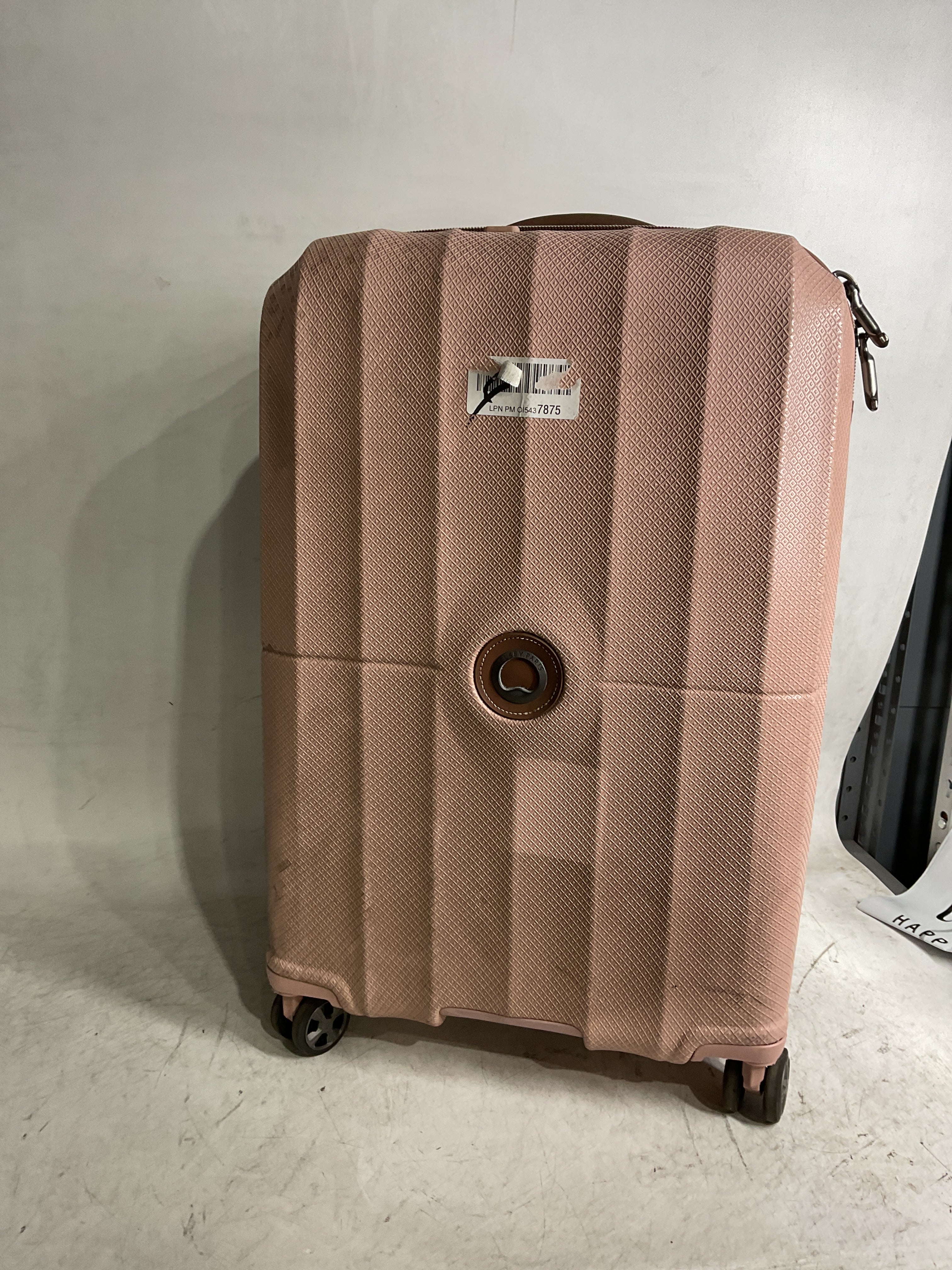 Delsey Paris Carrousel 28" Expandable Carry-On Spinner ( Pink , Checked-Medium 24 Inch ) Pink Checked Medium 24 Inch U6