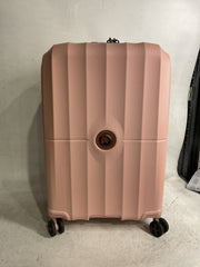 Delsey Paris Carrousel 28" Expandable Carry-On Spinner ( Pink , Checked-Medium 24 Inch ) Pink Checked Medium 24 Inch U7