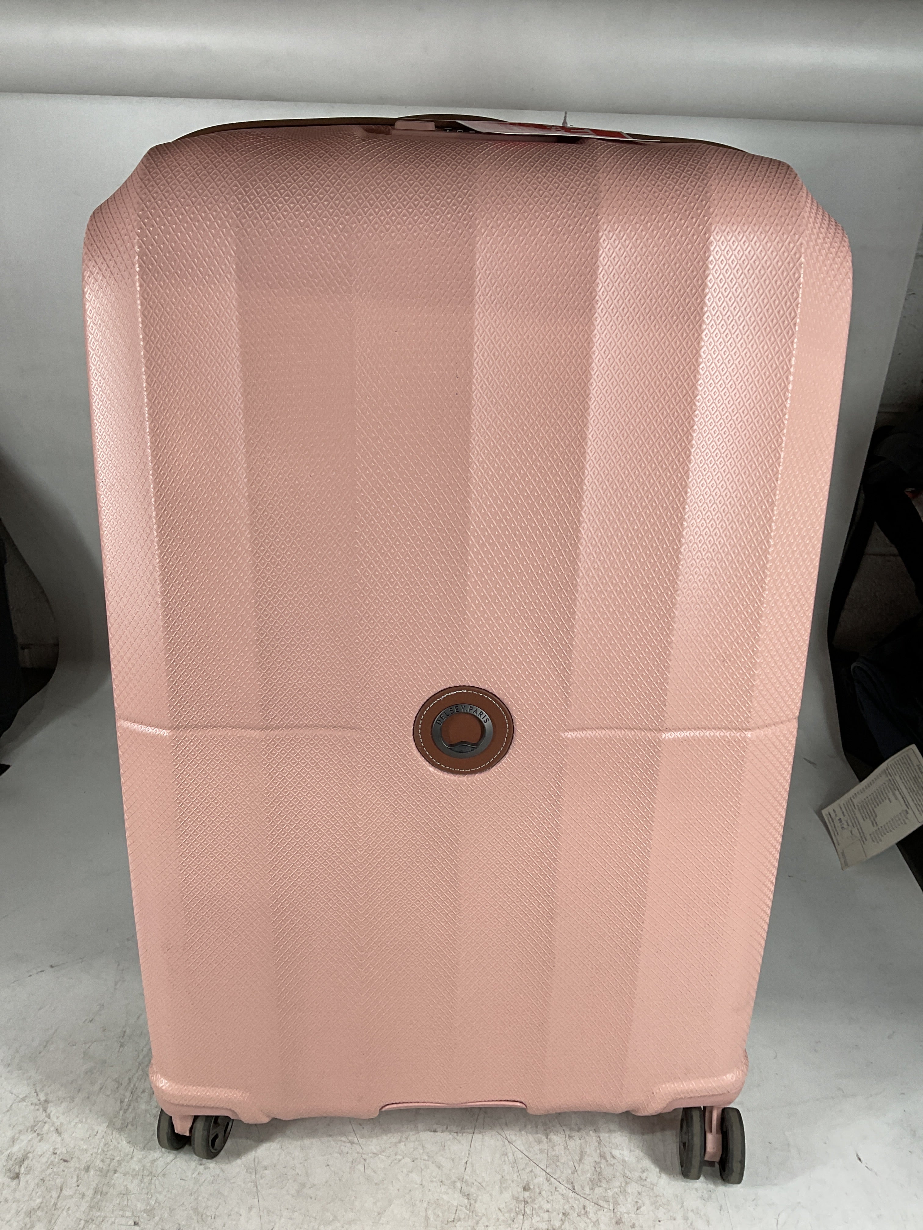DELSEY Paris Carrousel Hardside Expandable Luggage with Spinner Wheels Pink 3 Piece Set 21 24 28 U1