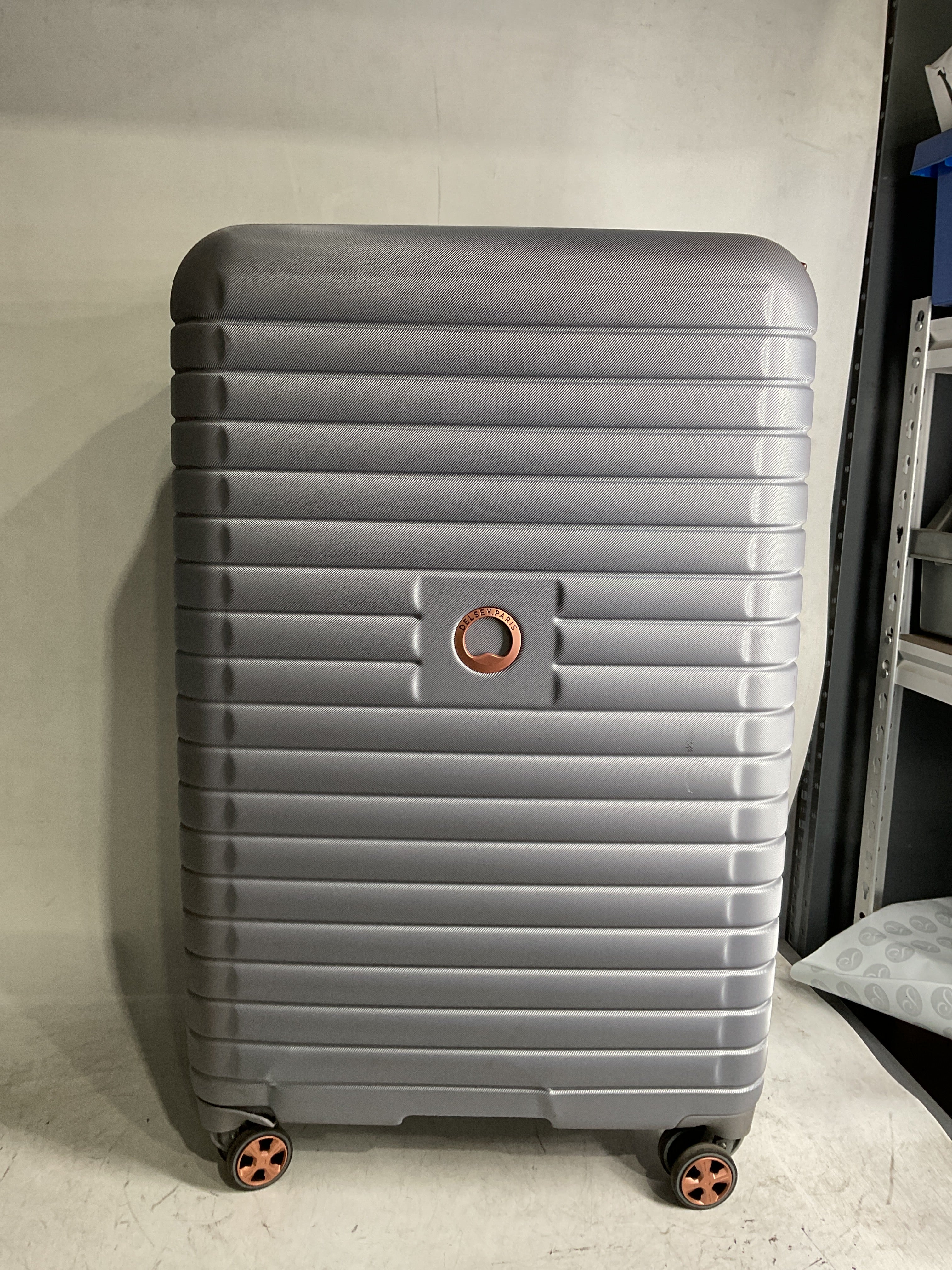 DELSEY Paris Cruise 3.0 Hardside Expandable Luggage with Spinner Wheels ( Platinum , Checked-Large 28 Inch ) Platinum Checked Large 28 Inch U4