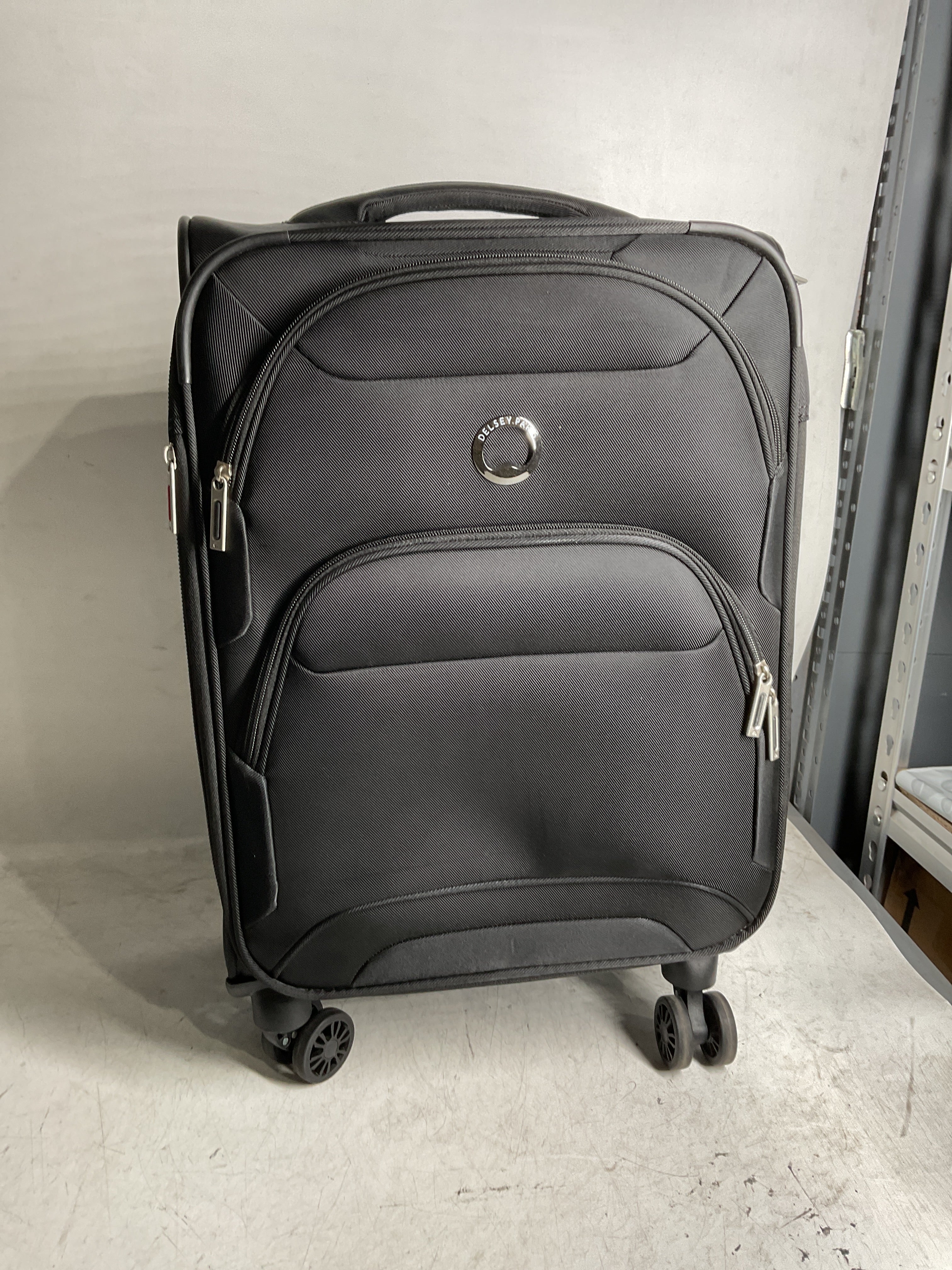 DELSEY Paris Sky Max 2.0 Softside Expandable Luggage with Spinner Wheels ( Black , Carry-on 21 Inch ) Black Carry On 21 Inch U3