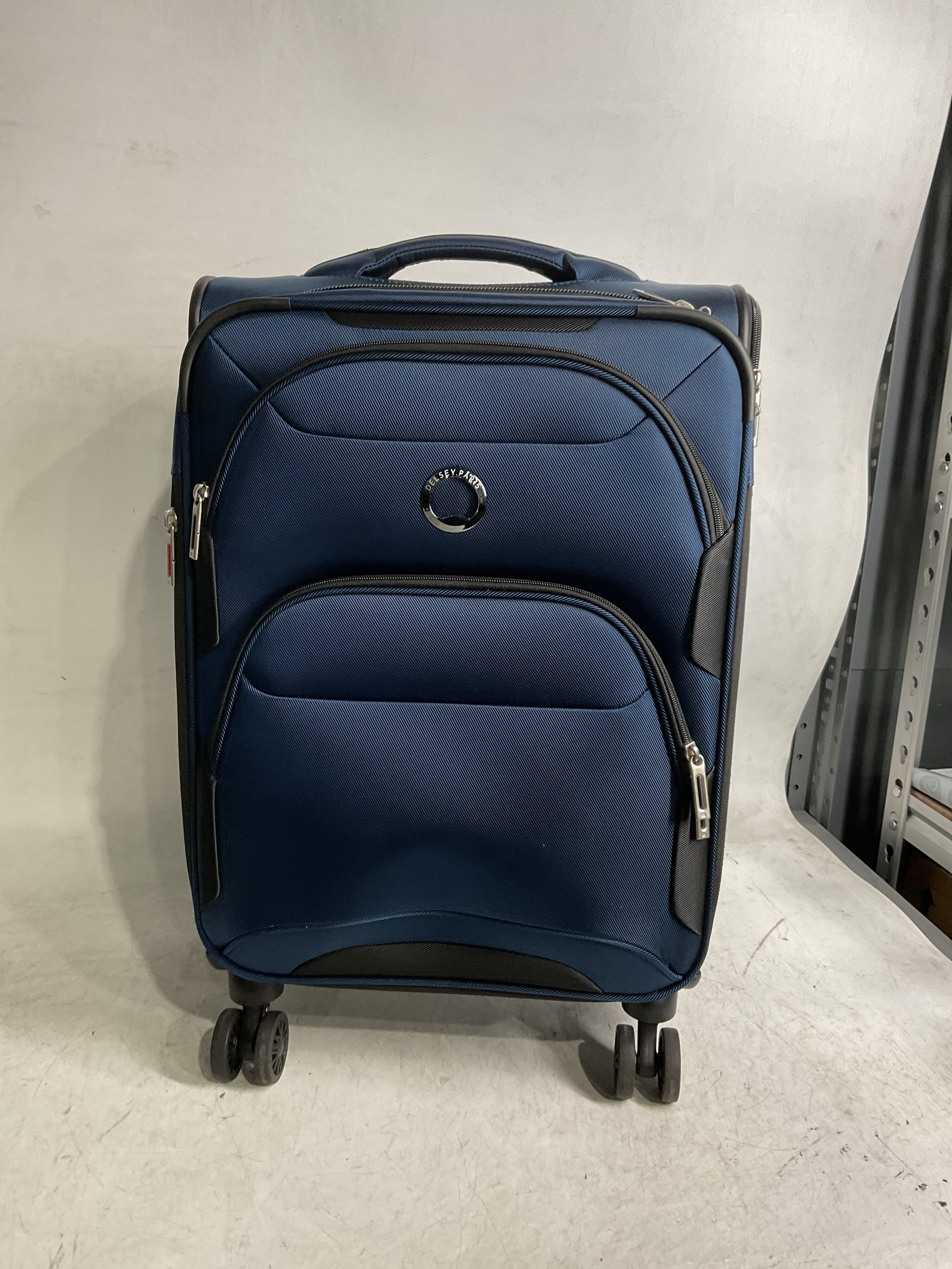 DELSEY Paris Sky Max 2.0 Softside Expandable Luggage with Spinner Wheels ( Blue , Carry-on 21 Inch ) Blue Carry On 21 Inch U4