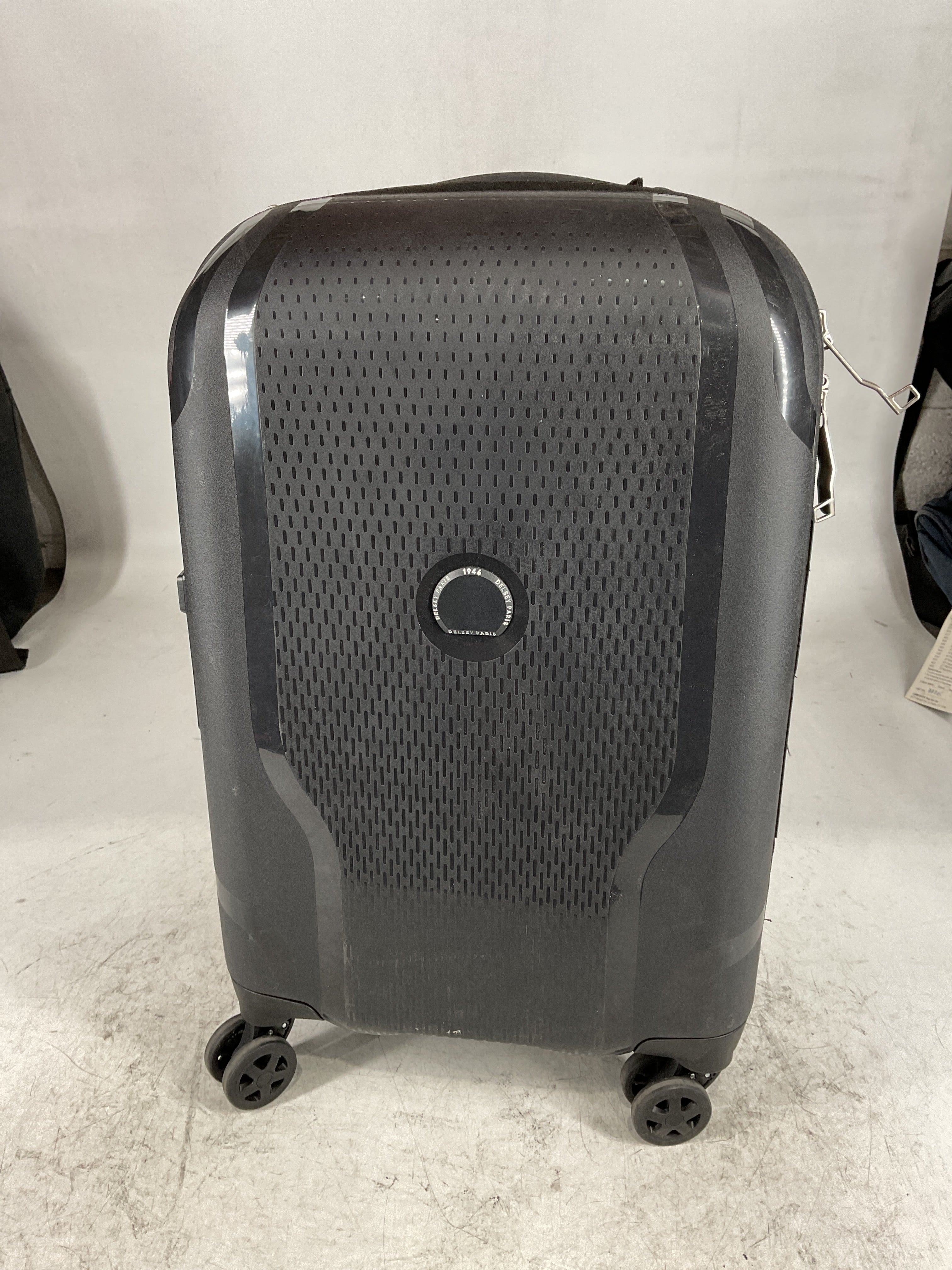 DELSEY Paris Clavel Hardside Expandable Luggage with Spinner Wheels BLACK Carry On 19 Inch U2