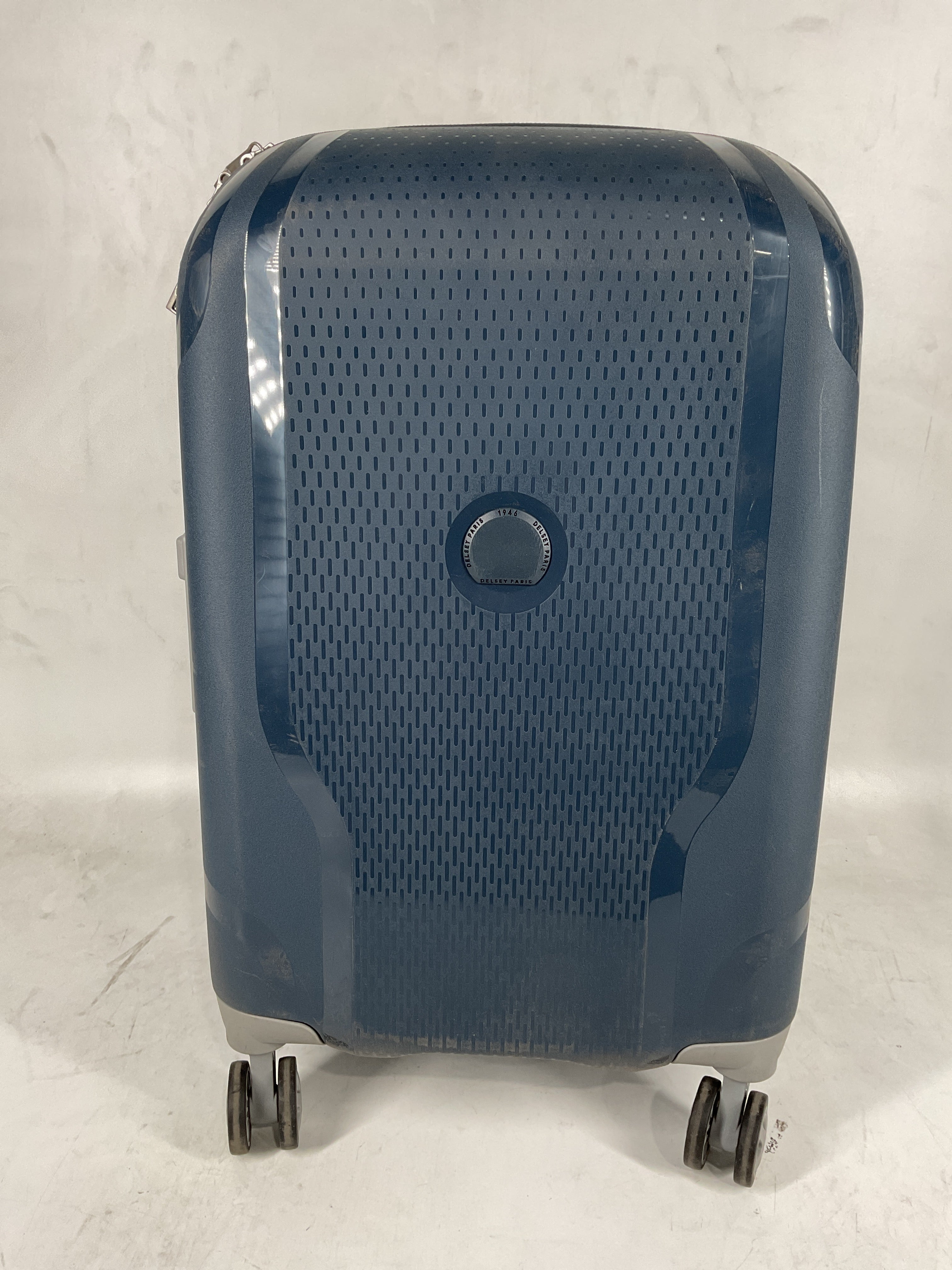 DELSEY Paris Clavel Hardside Expandable Luggage with Spinner Wheels BLUE JEAN Carry On 19 Inch U15