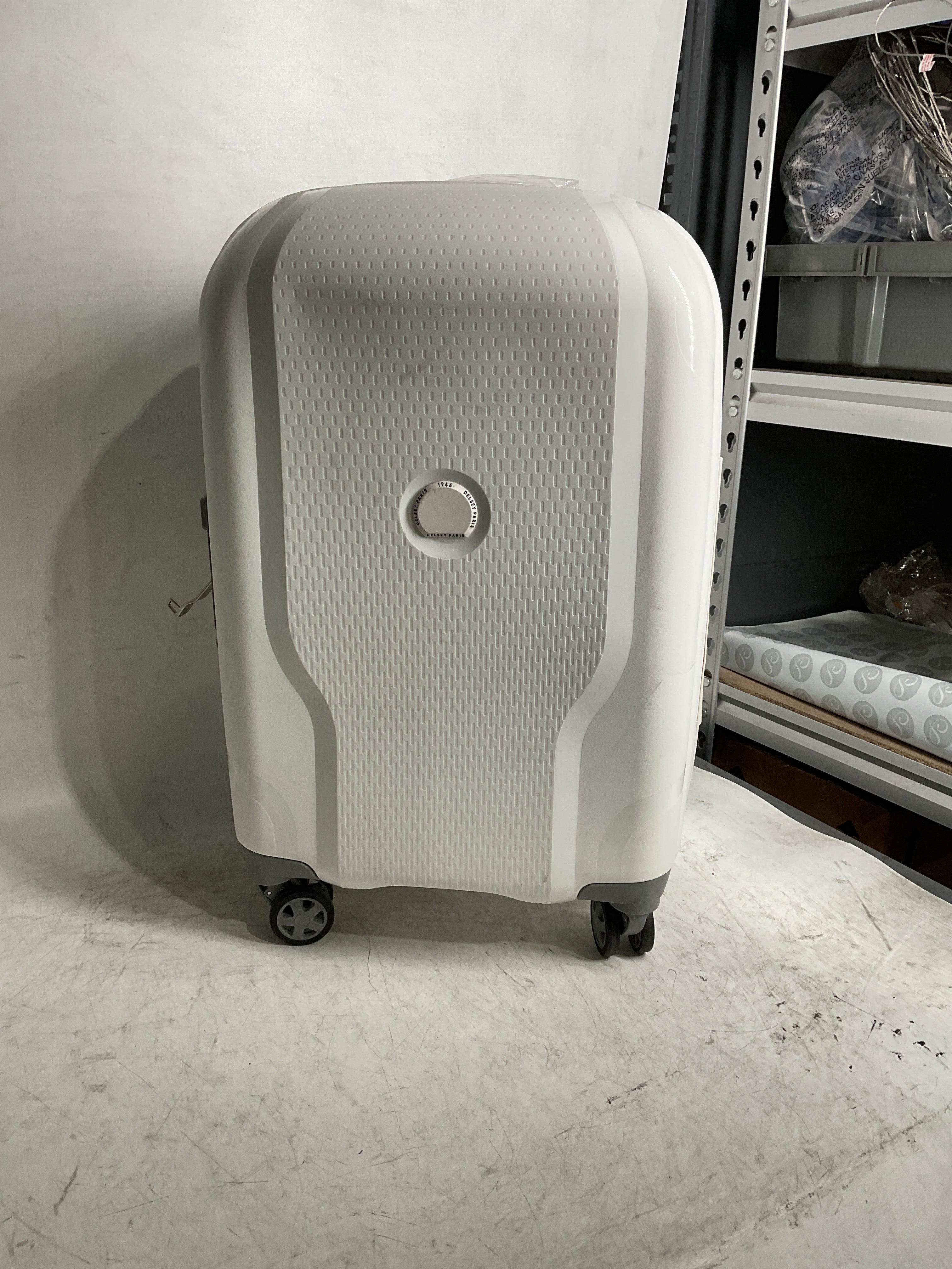 DELSEY Paris Clavel Hardside Expandable Luggage with Spinner Wheels ( WHITE , Carry-On 19 Inch ) WHITE Carry On 19 Inch U10