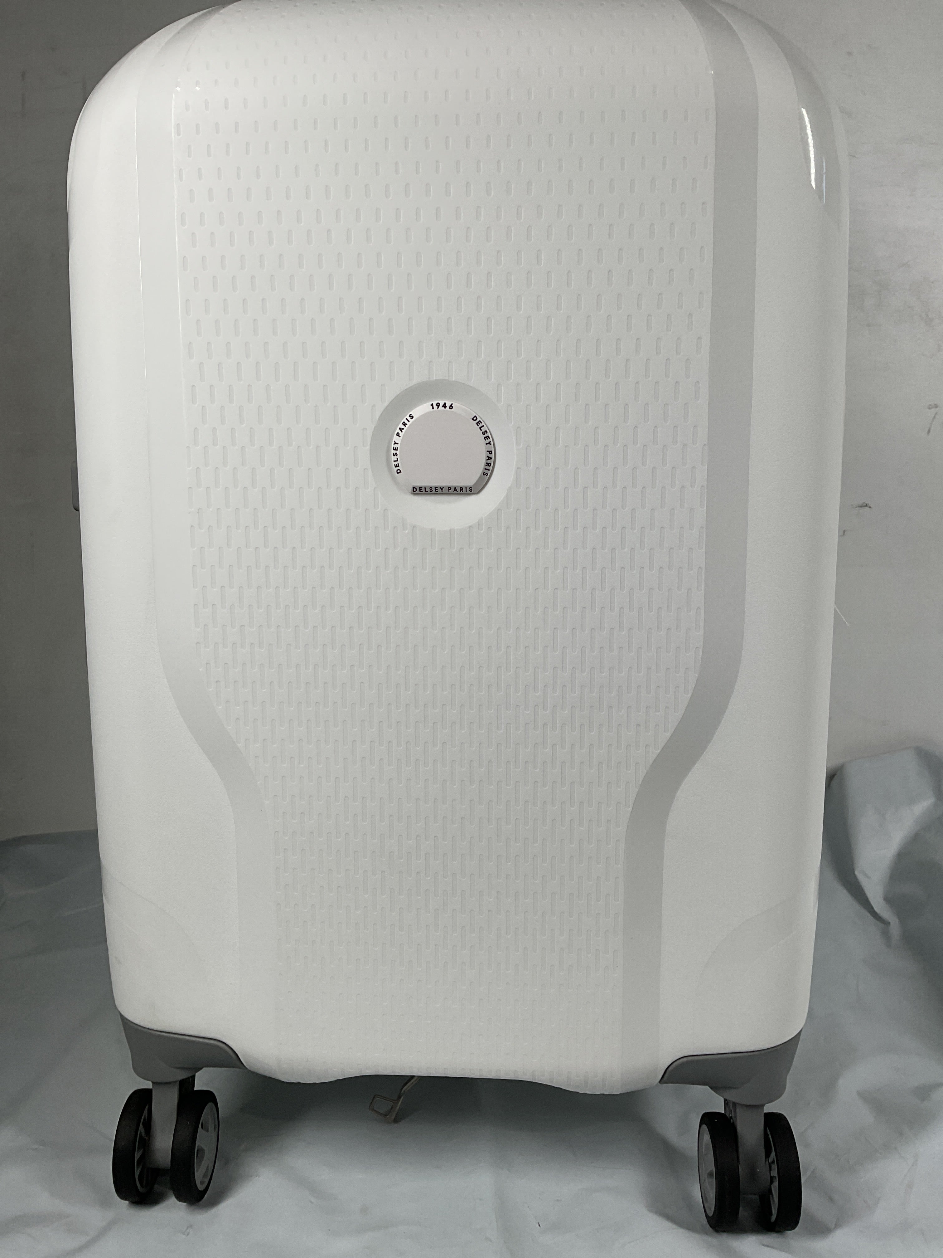DELSEY Paris Clavel Hardside Expandable Luggage with Spinner Wheels ( WHITE , Carry-On 19 Inch ) WHITE Carry On 19 Inch U12