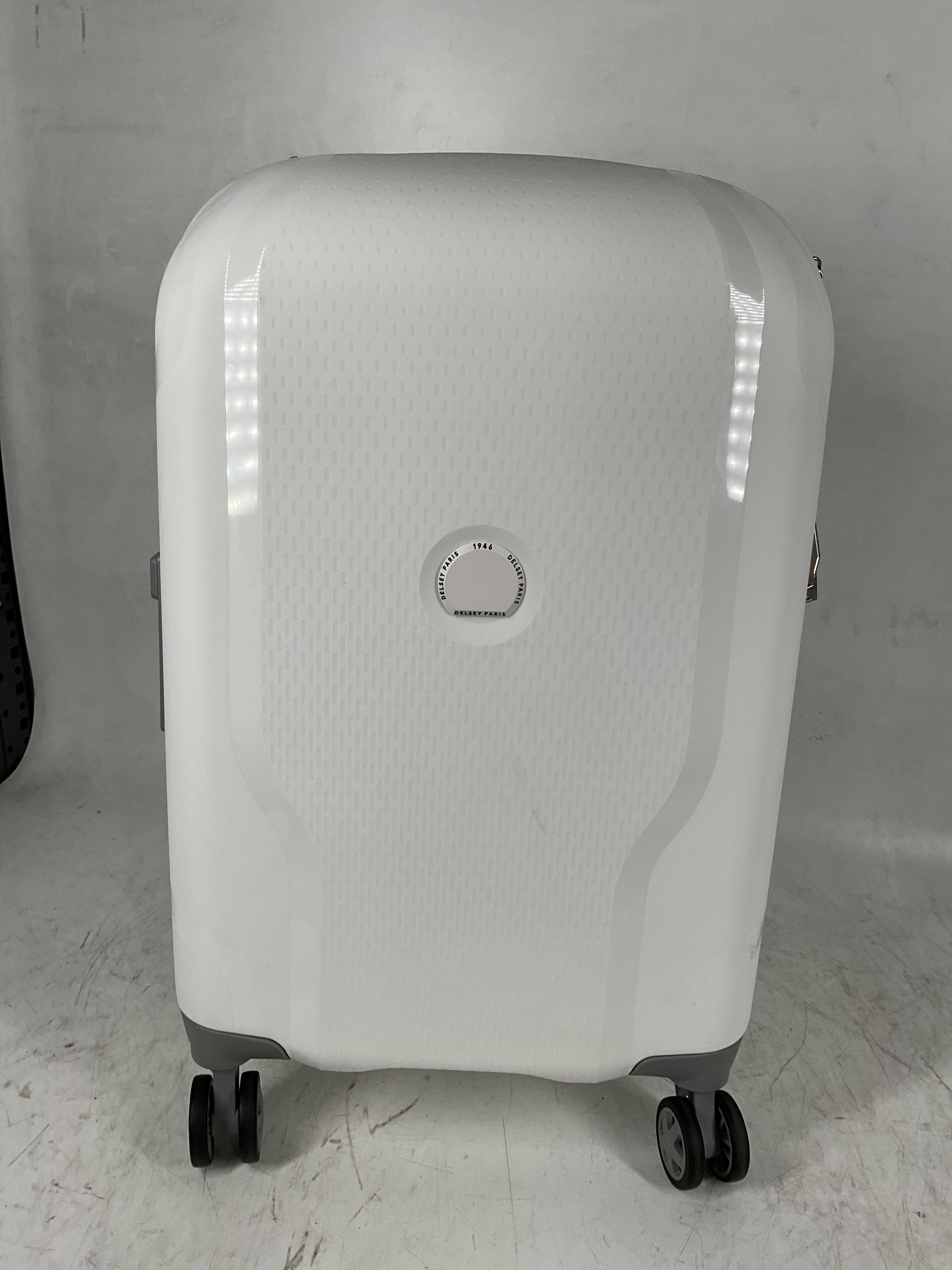 DELSEY Paris Clavel Hardside Expandable Luggage with Spinner Wheels ( WHITE , Carry-On 19 Inch ) WHITE Carry On 19 Inch U4