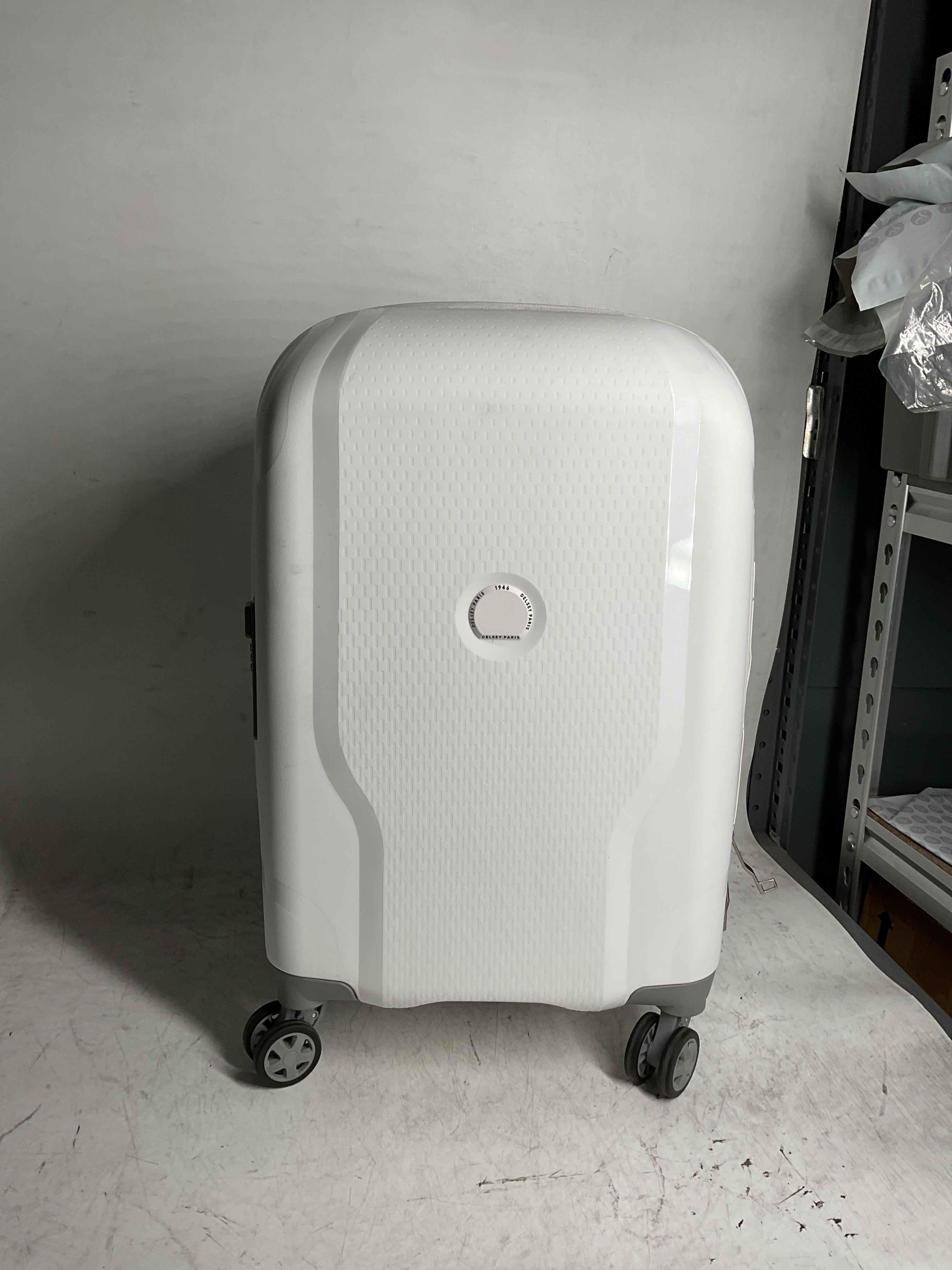 DELSEY Paris Clavel Hardside Expandable Luggage with Spinner Wheels ( WHITE , Carry-On 19 Inch ) WHITE Carry On 19 Inch U6