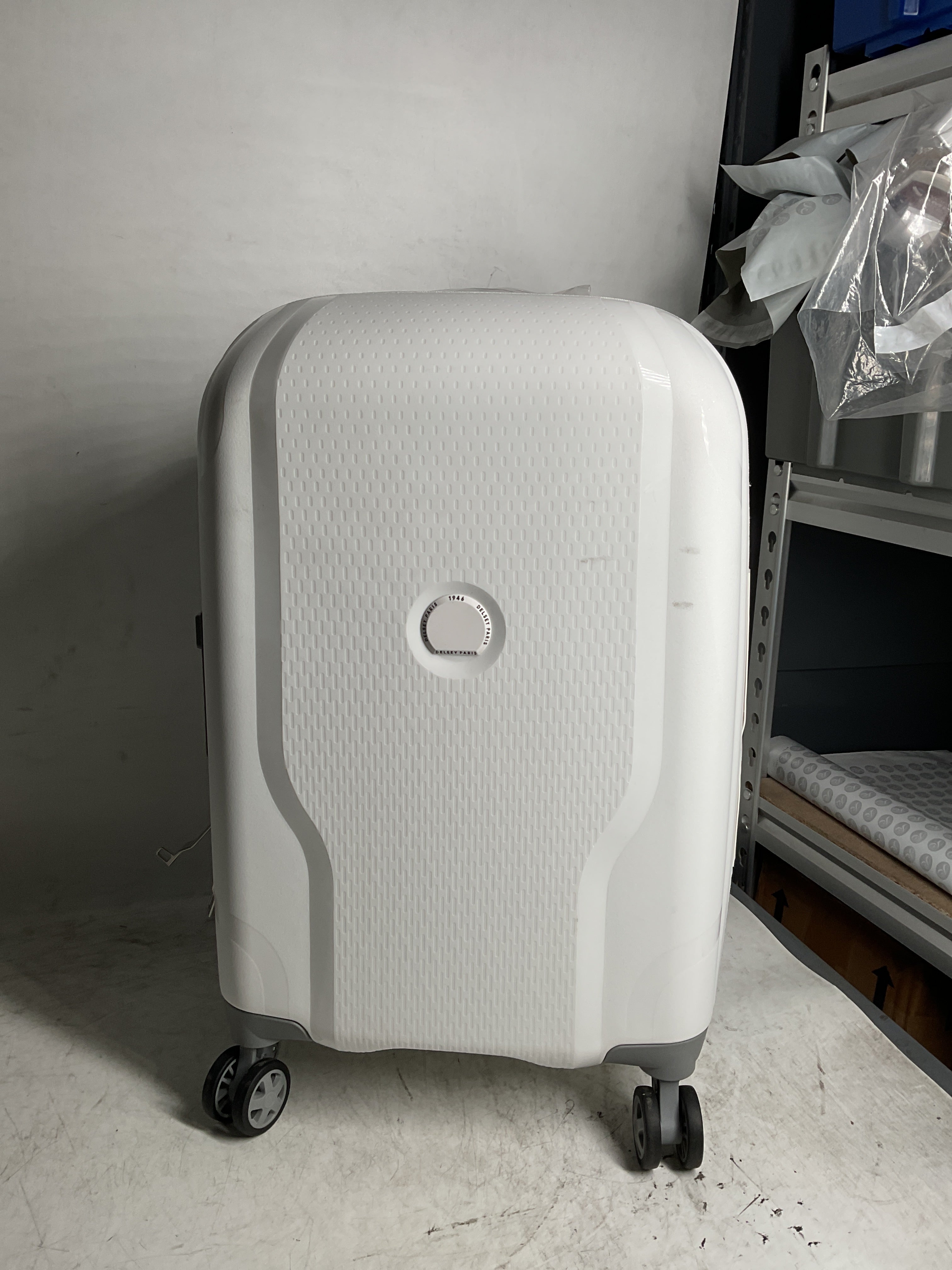 DELSEY Paris Clavel Hardside Expandable Luggage with Spinner Wheels ( WHITE , Carry-On 19 Inch ) WHITE Carry On 19 Inch U7