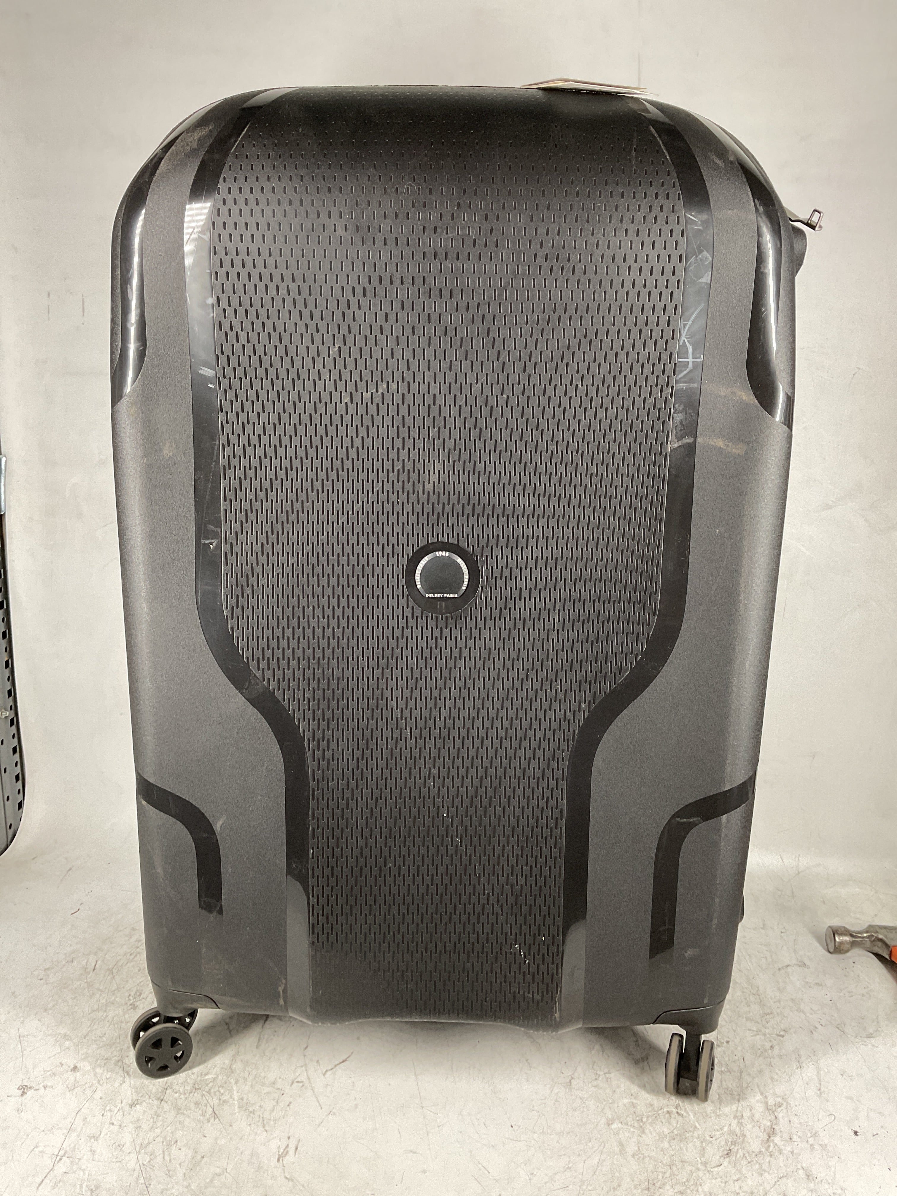 DELSEY Paris Clavel Hardside Expandable Luggage with Spinner Wheels ( BLACK , Checked-Large 30 Inch ) BLACK Checked Large 30 Inch U11