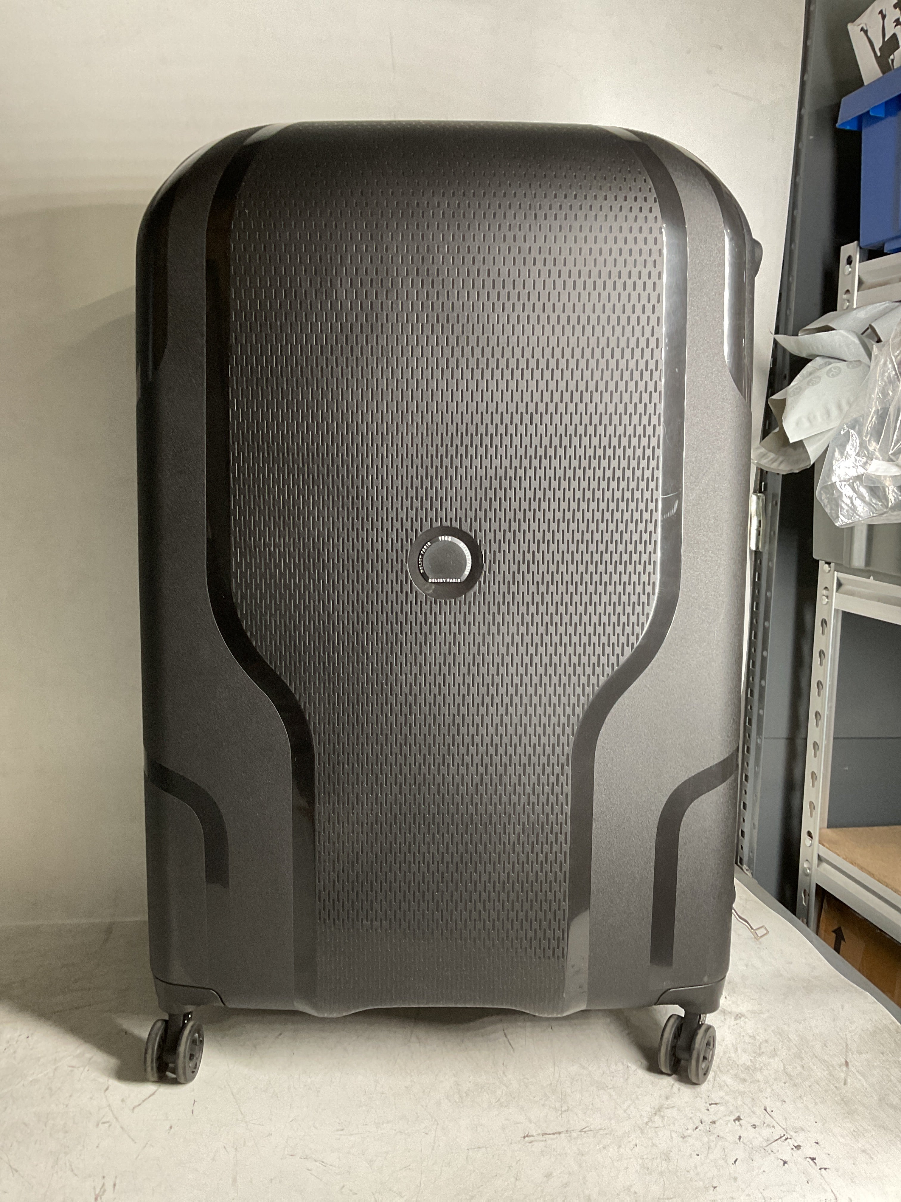DELSEY Paris Clavel Hardside Expandable Luggage with Spinner Wheels ( BLACK , Checked-Large 30 Inch ) BLACK Checked Large 30 Inch U12