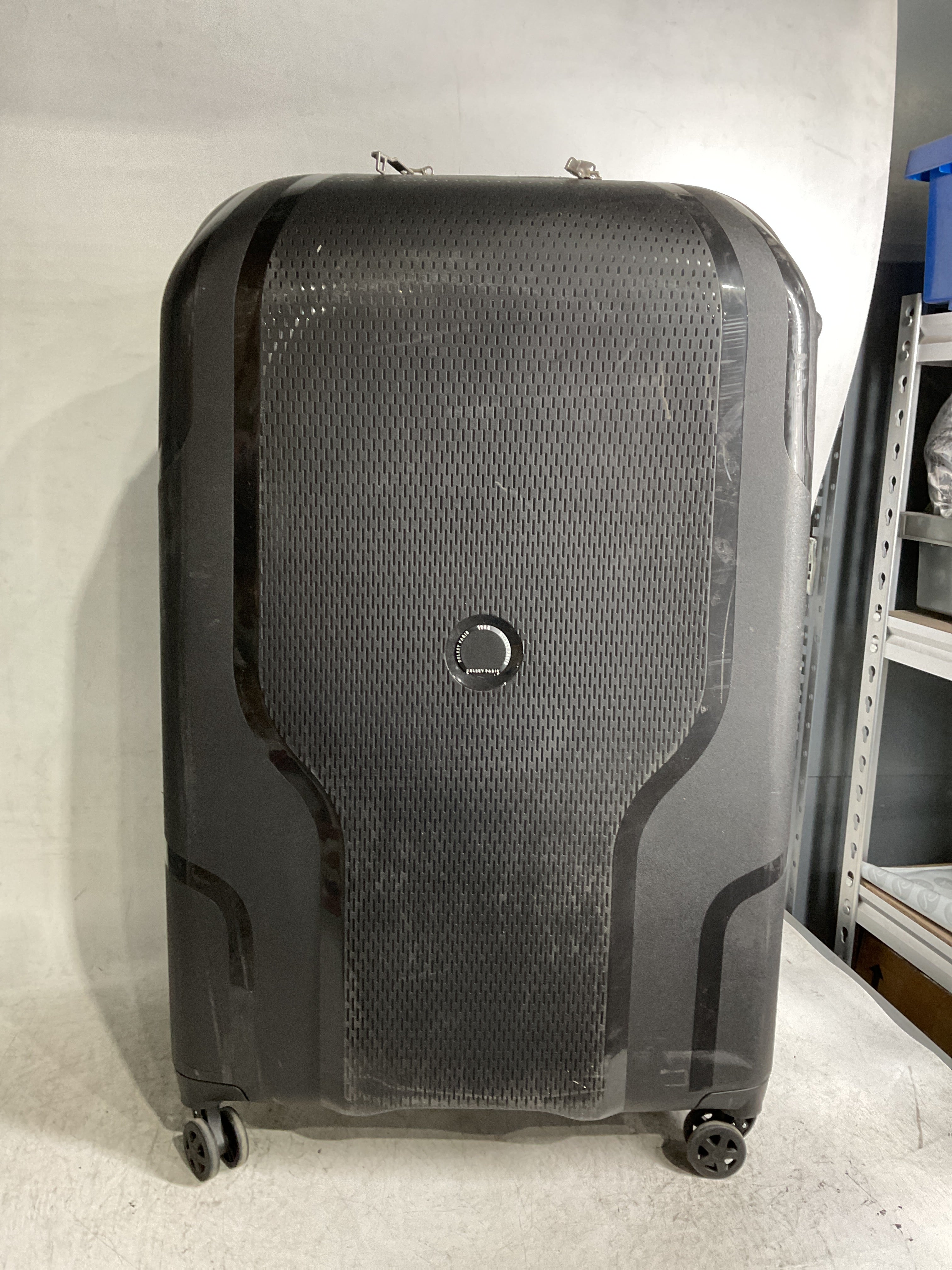 DELSEY Paris Clavel Hardside Expandable Luggage with Spinner Wheels ( BLACK , Checked-Large 30 Inch ) BLACK Checked Large 30 Inch U17