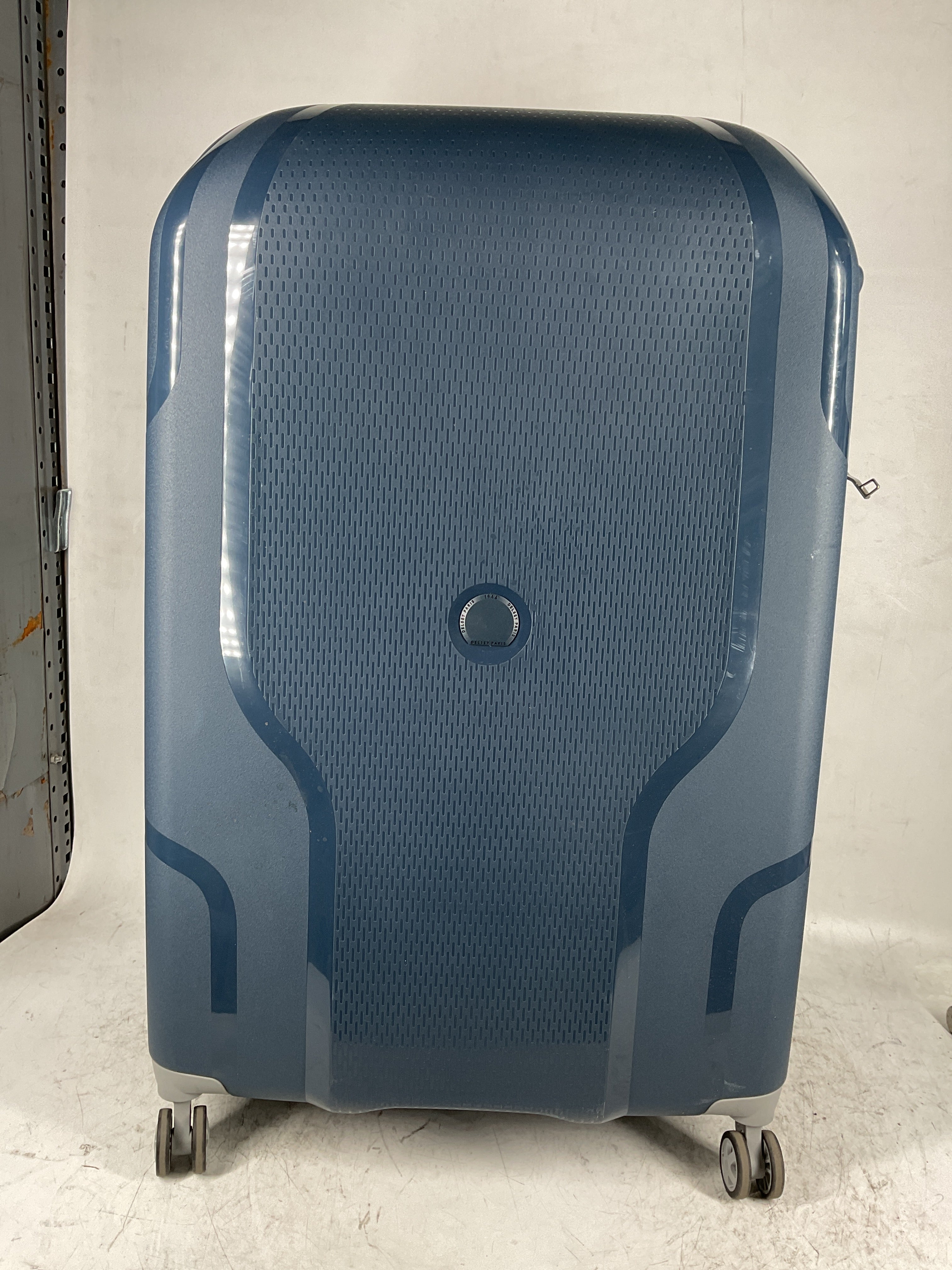DELSEY Paris Clavel Hardside Expandable Luggage with Spinner Wheels ( BLUE JEAN , Checked-Large 30 Inch ) BLUE JEAN Checked Large 30 Inch U11
