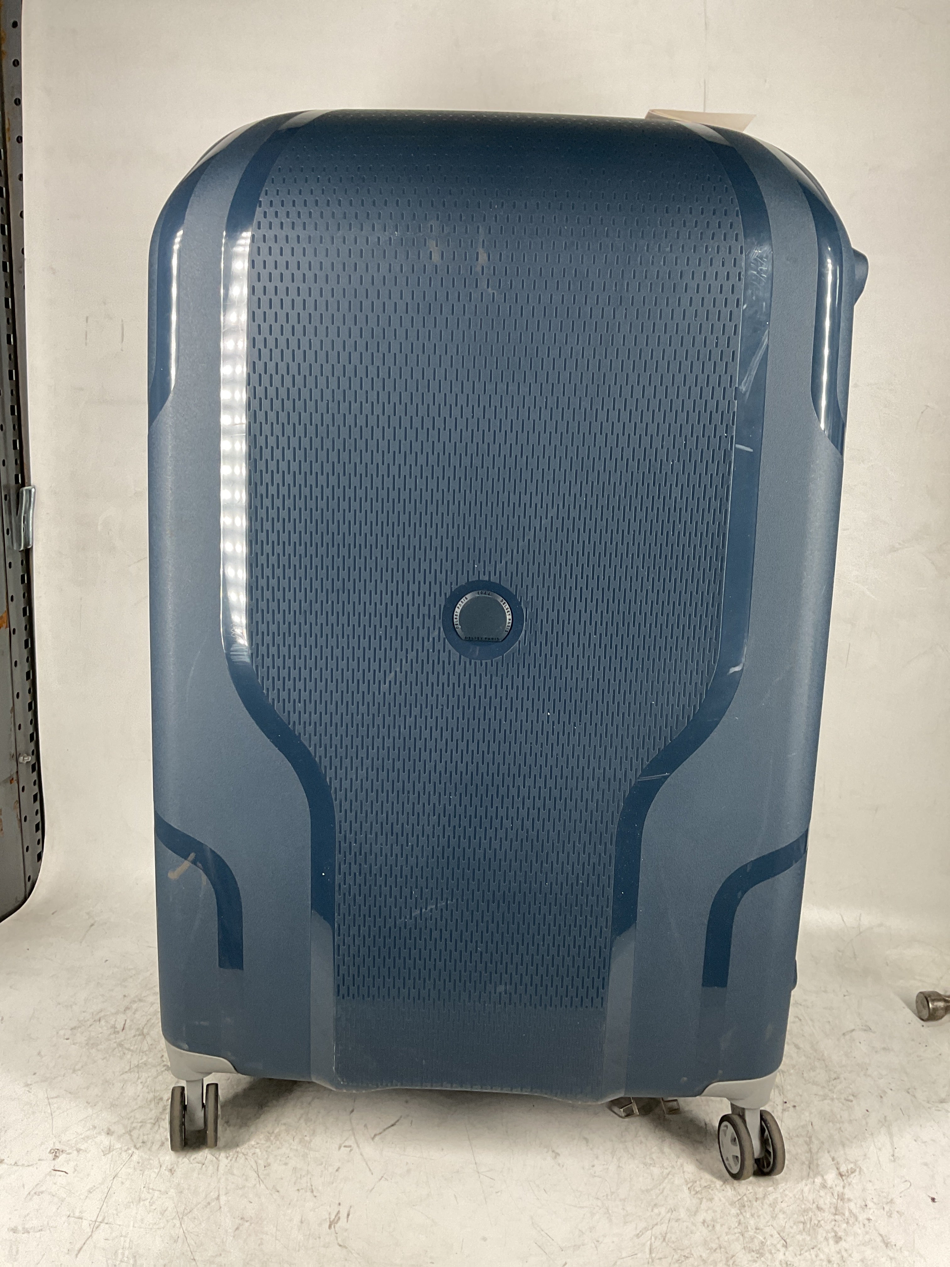 DELSEY Paris Clavel Hardside Expandable Luggage with Spinner Wheels ( BLUE JEAN , Checked-Large 30 Inch ) BLUE JEAN Checked Large 30 Inch U12