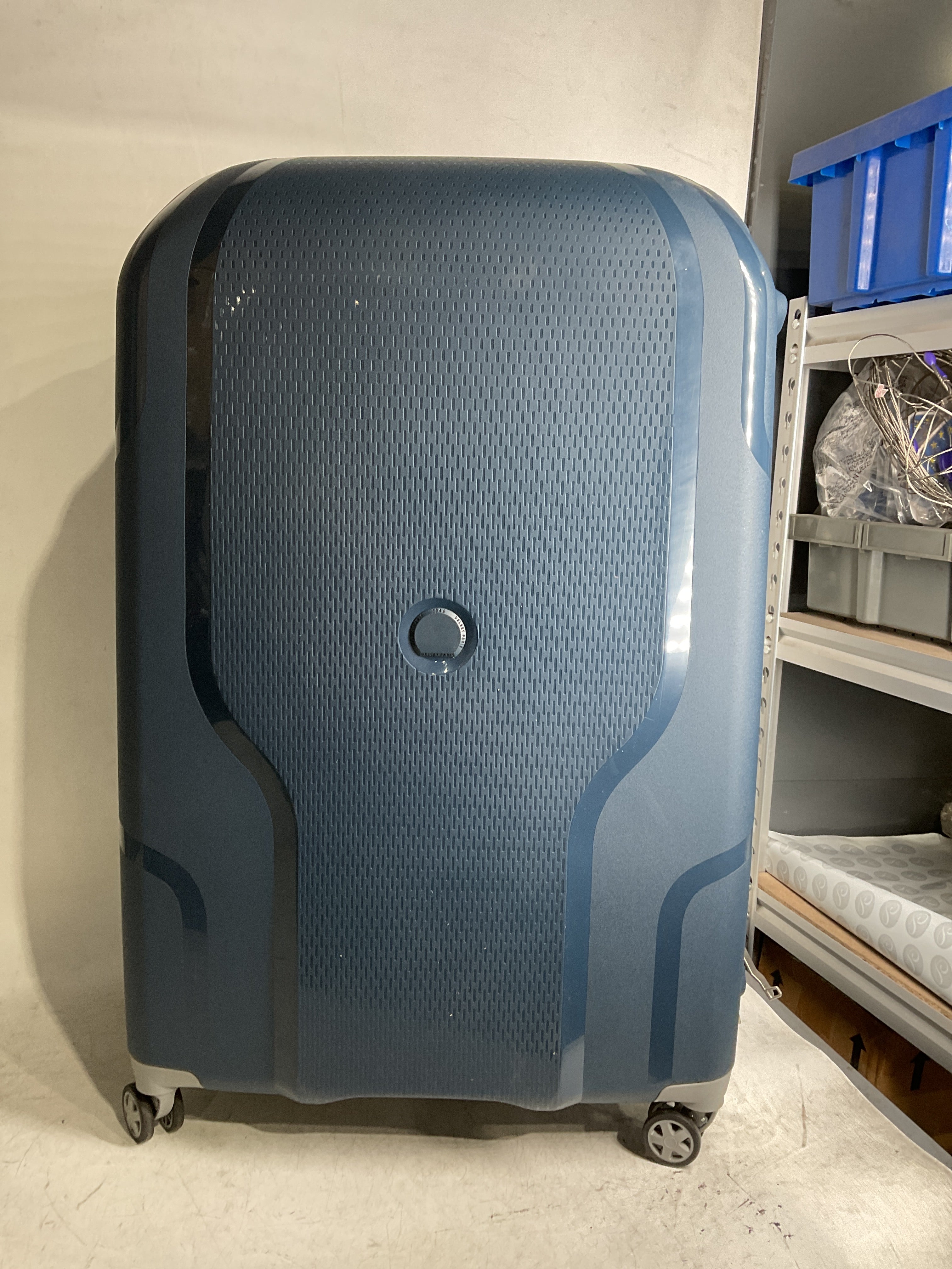 DELSEY Paris Clavel Hardside Expandable Luggage with Spinner Wheels ( BLUE JEAN , Checked-Large 30 Inch ) BLUE JEAN Checked Large 30 Inch U20